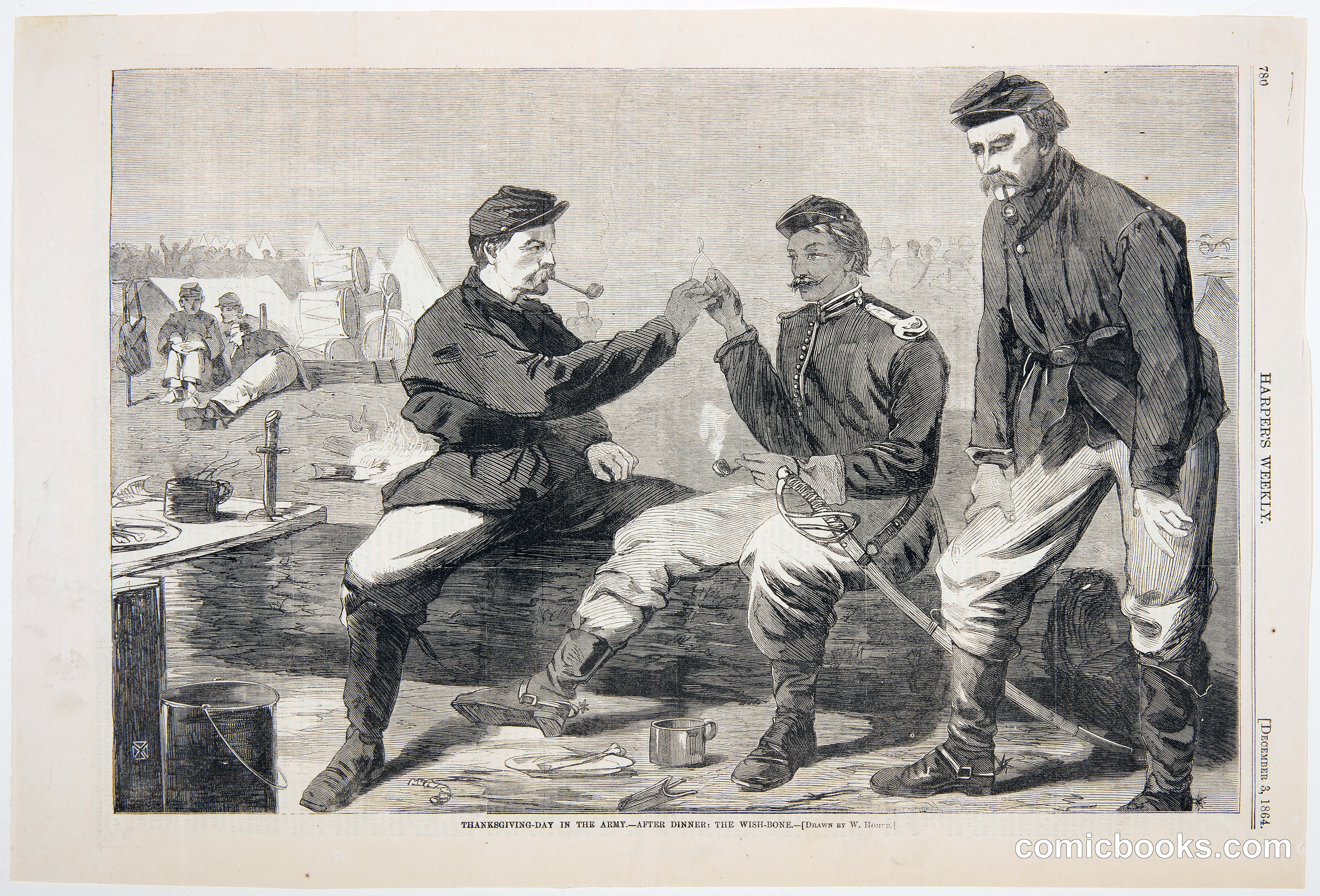 Thanksgiving Day in the Army – After Dinner: The Wish-Bone