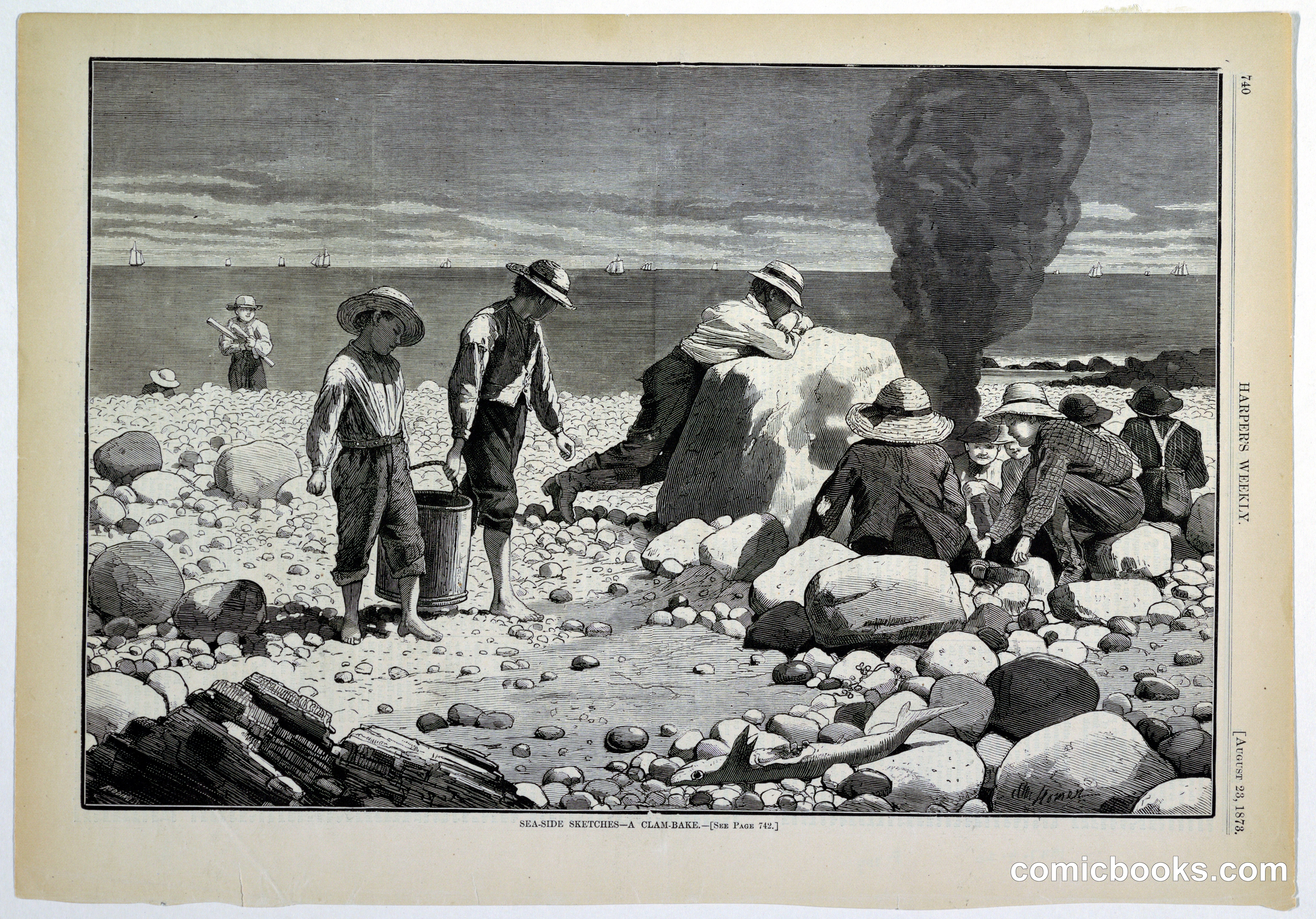 Sea-Side Sketches—A Clam-Bake