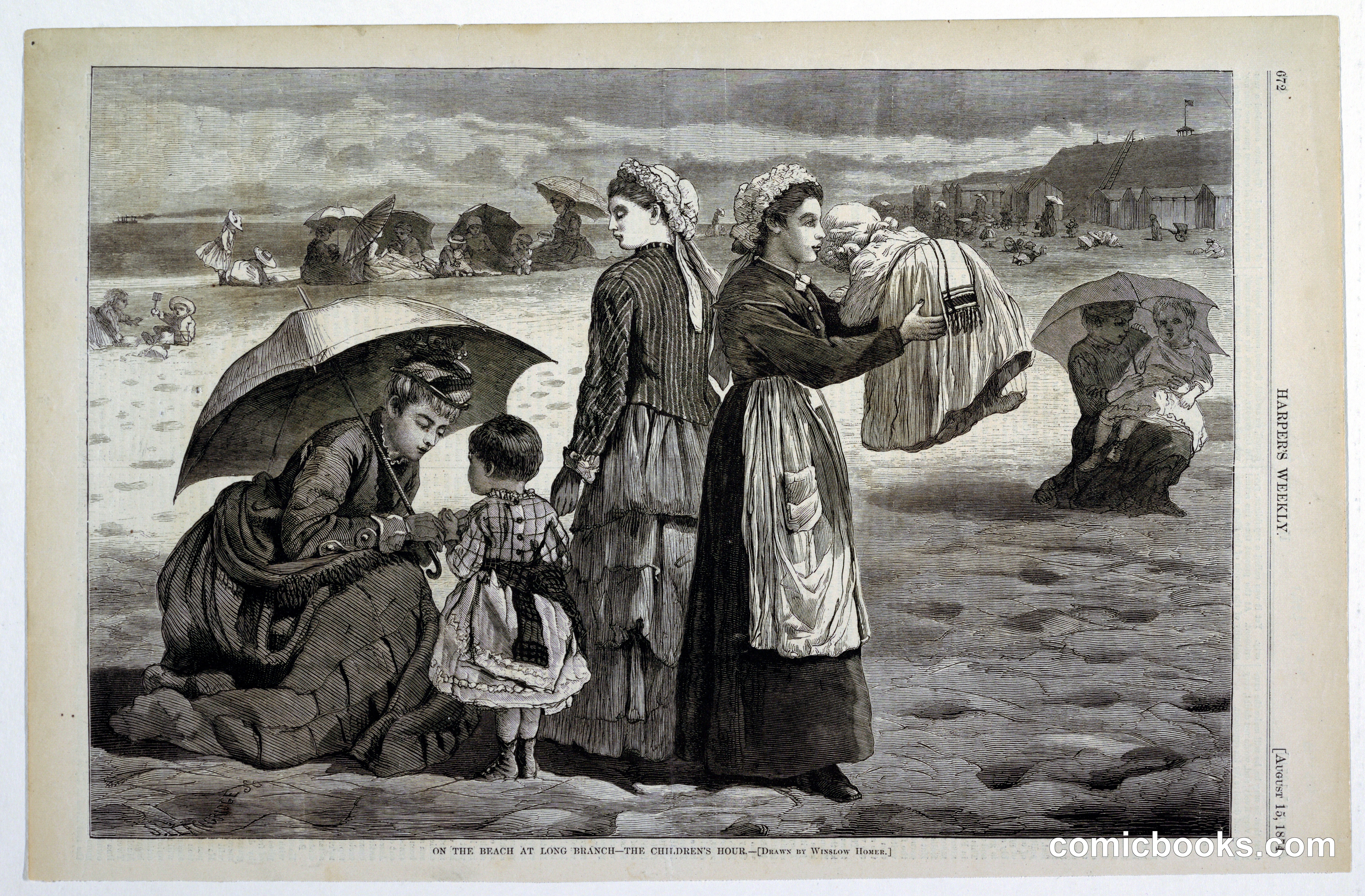 On the Beach at Long Branch – The Children's Hour