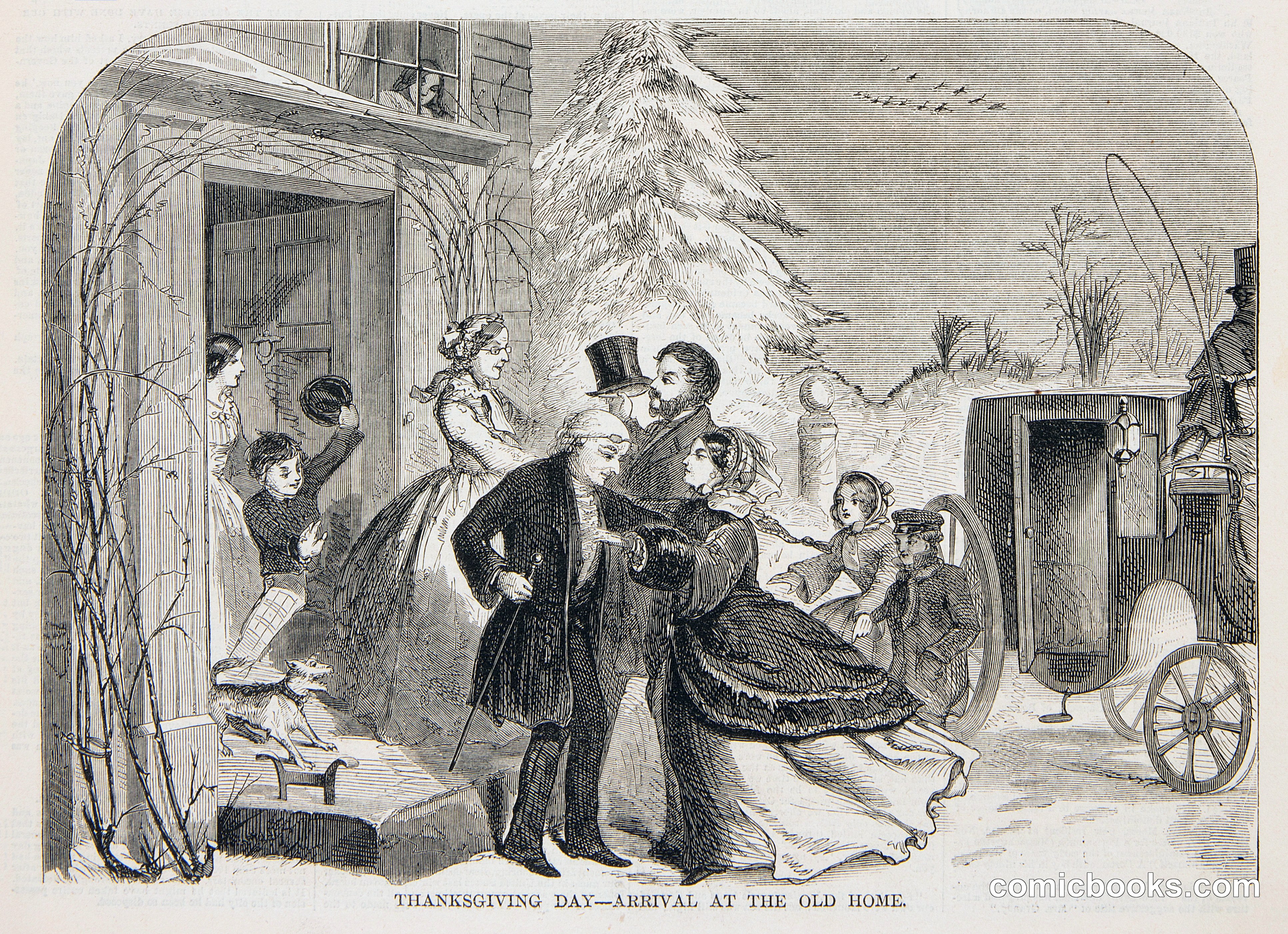 Thanksgiving Day—Arrival at the Old Home