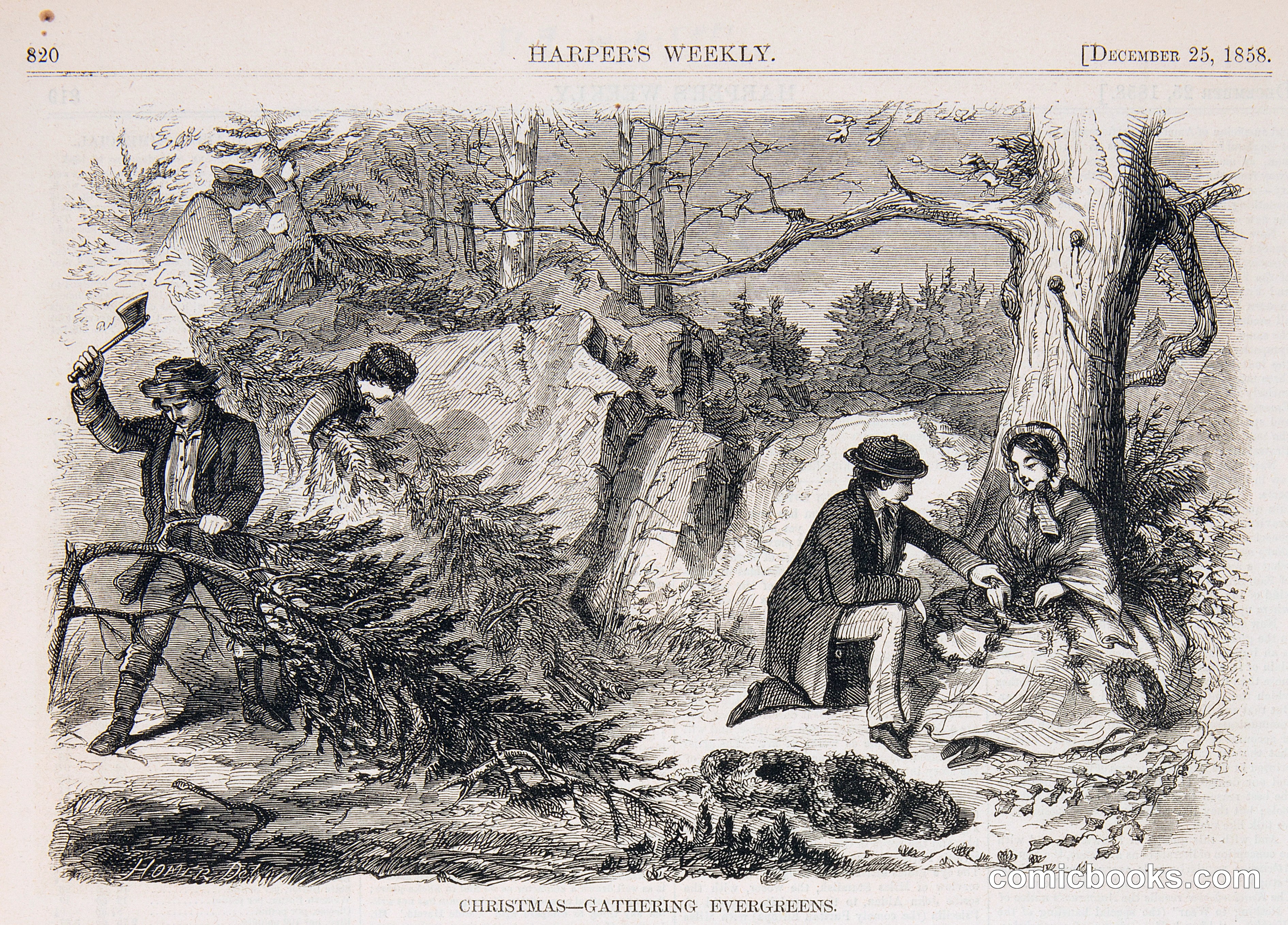 Christmas—Gathering Evergreens