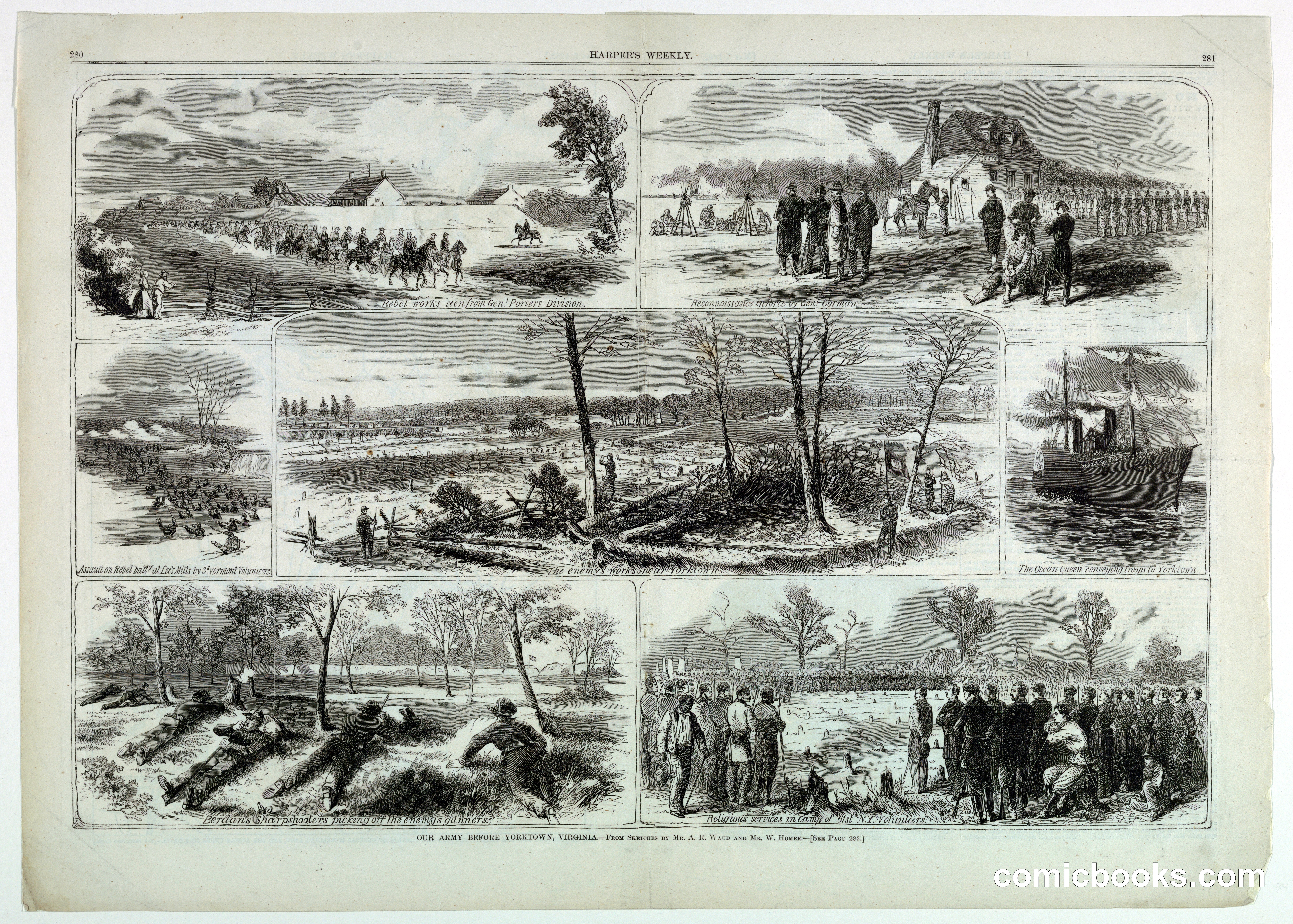 Our Army before Yorktown, Virginia