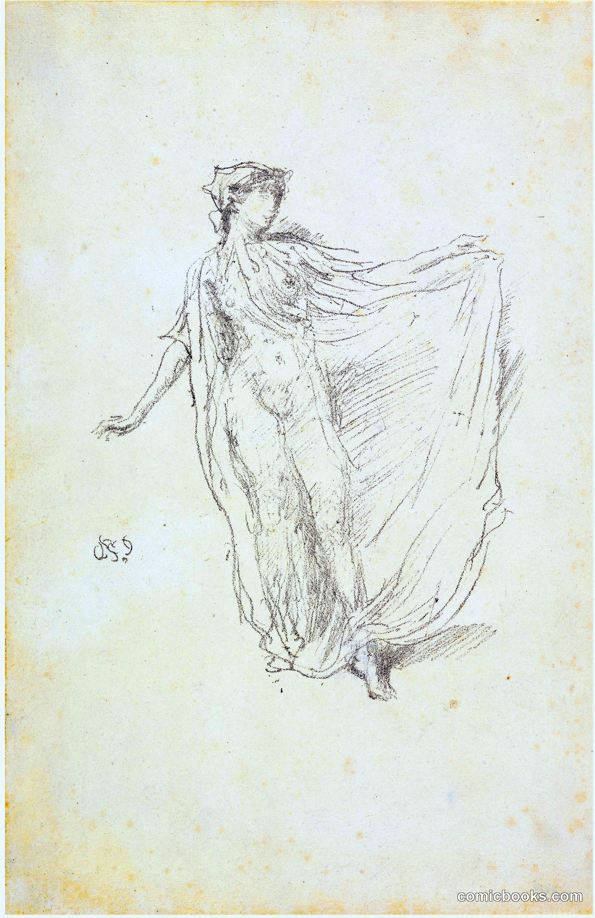 Study of a Draped Female Figure