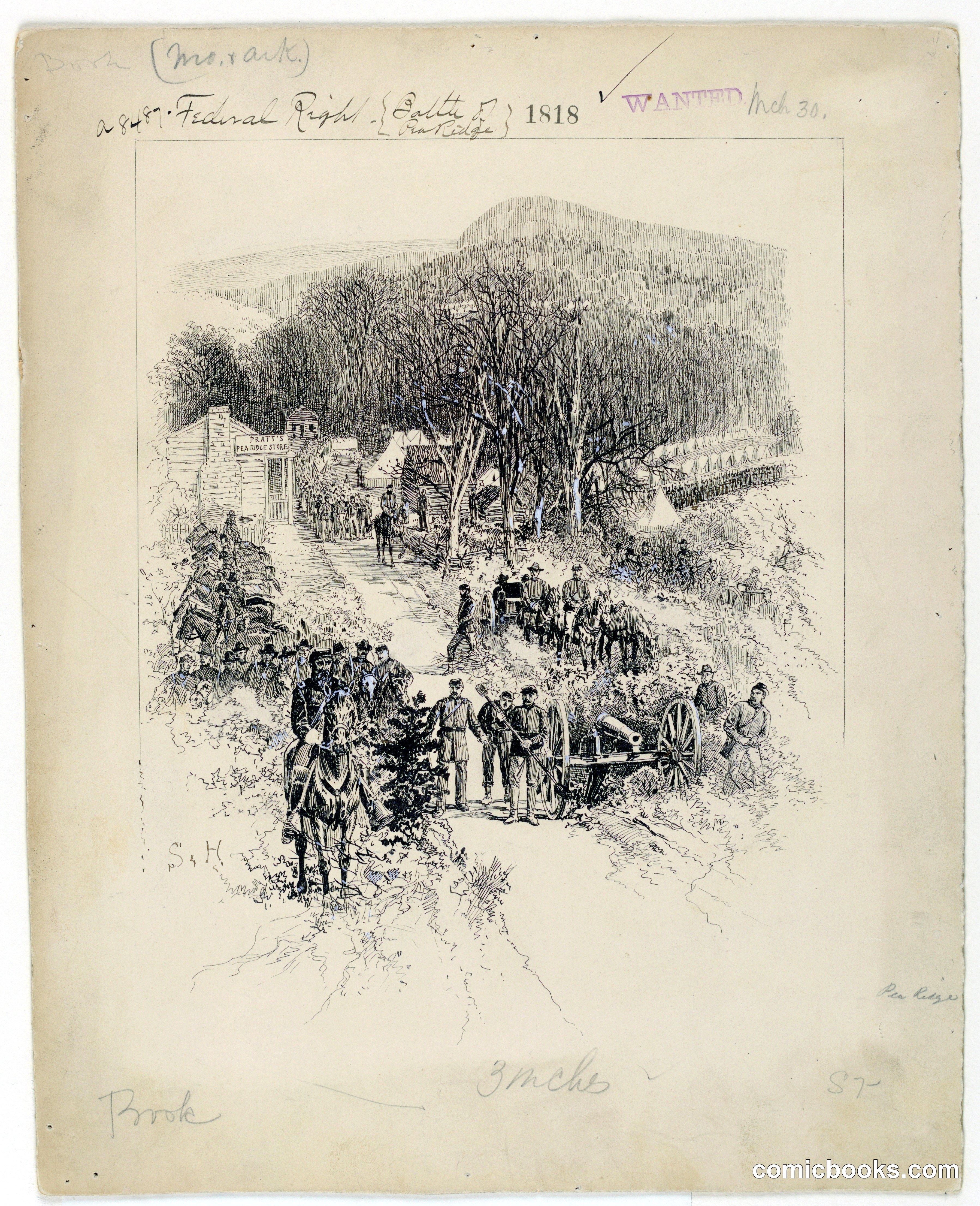 The Union Army under General Carr at Pratt's Store