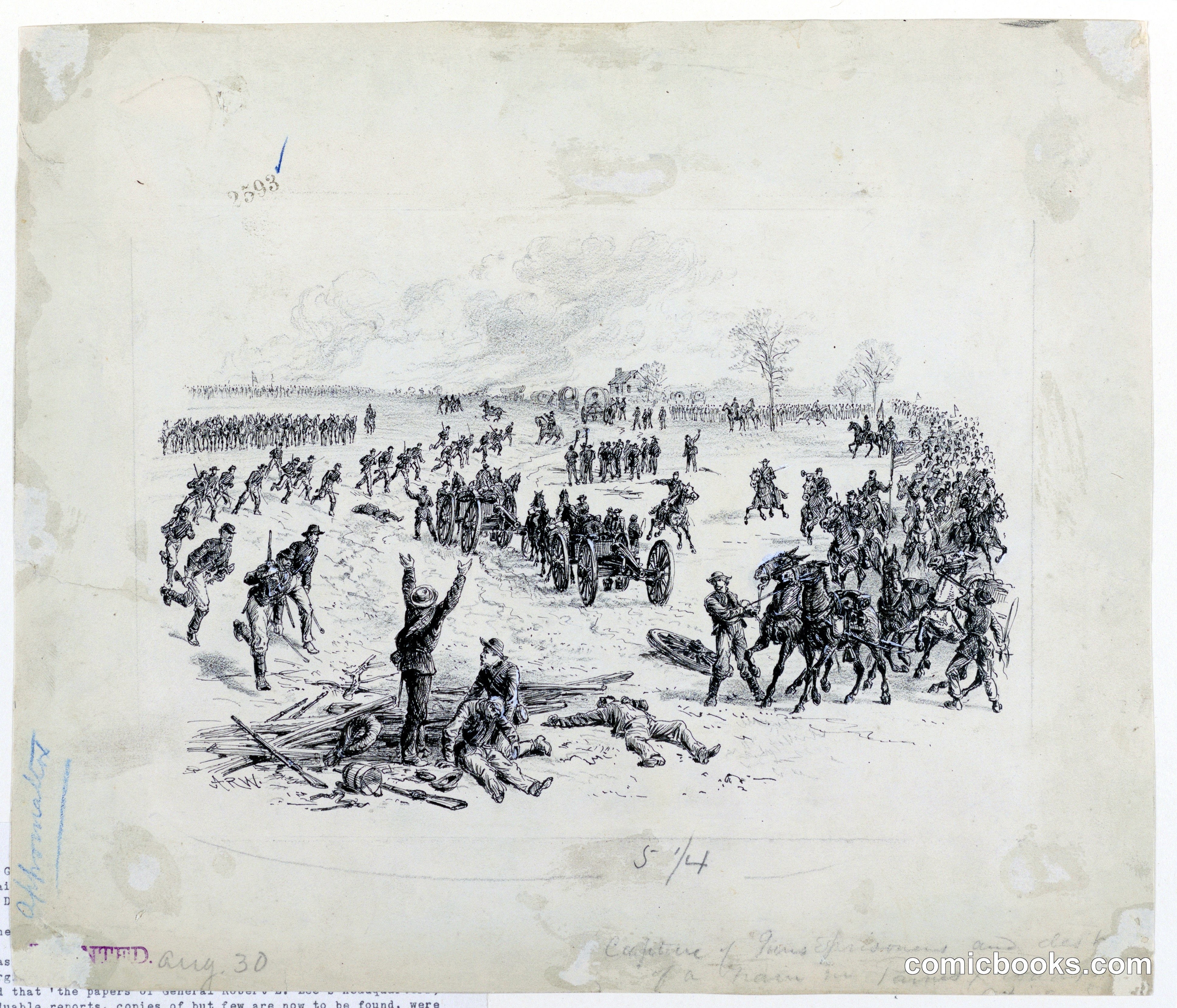 Capture of Guns and Destruction of a Confederate Wagon Train