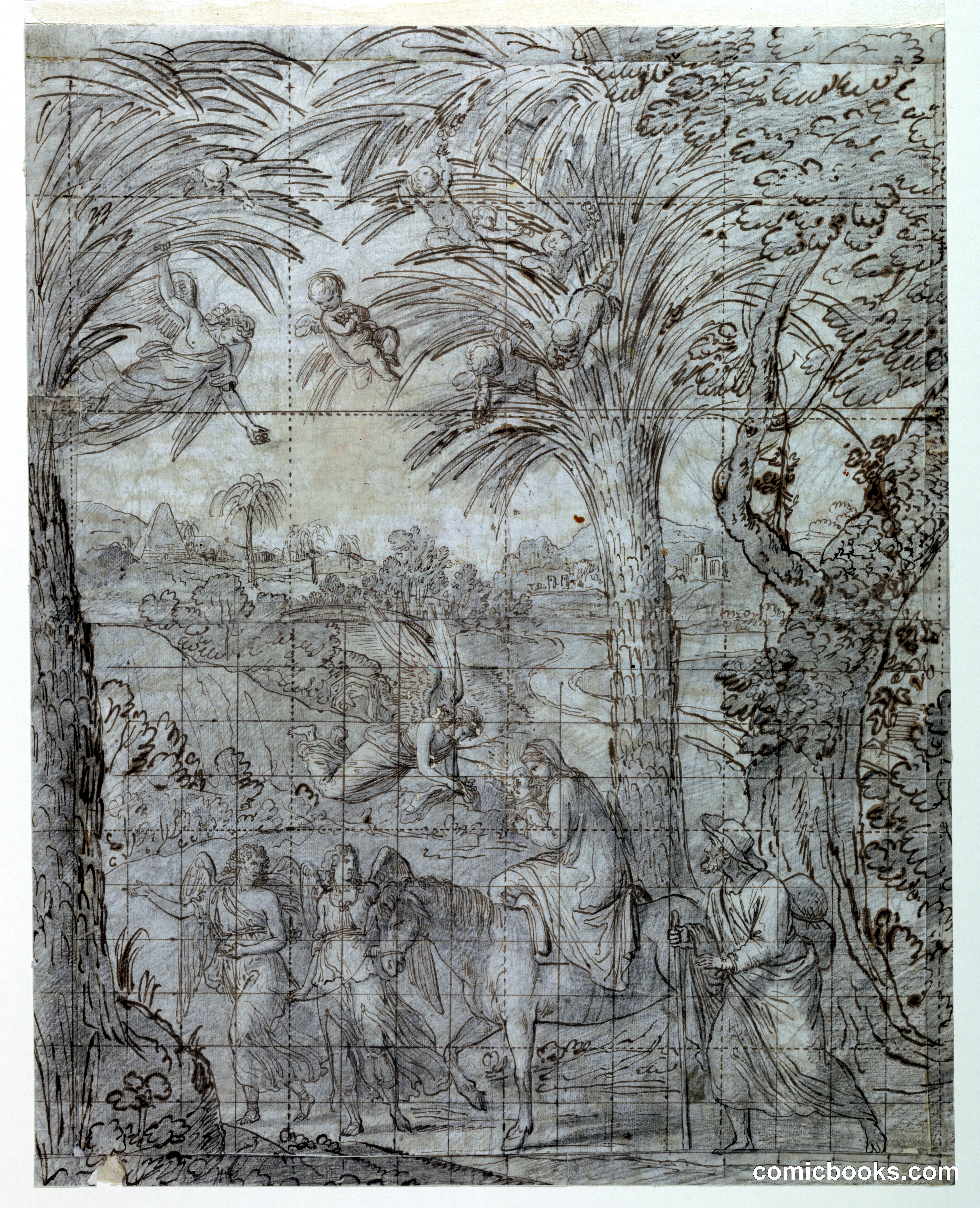 Study for Painting 'The Flight into Egypt'