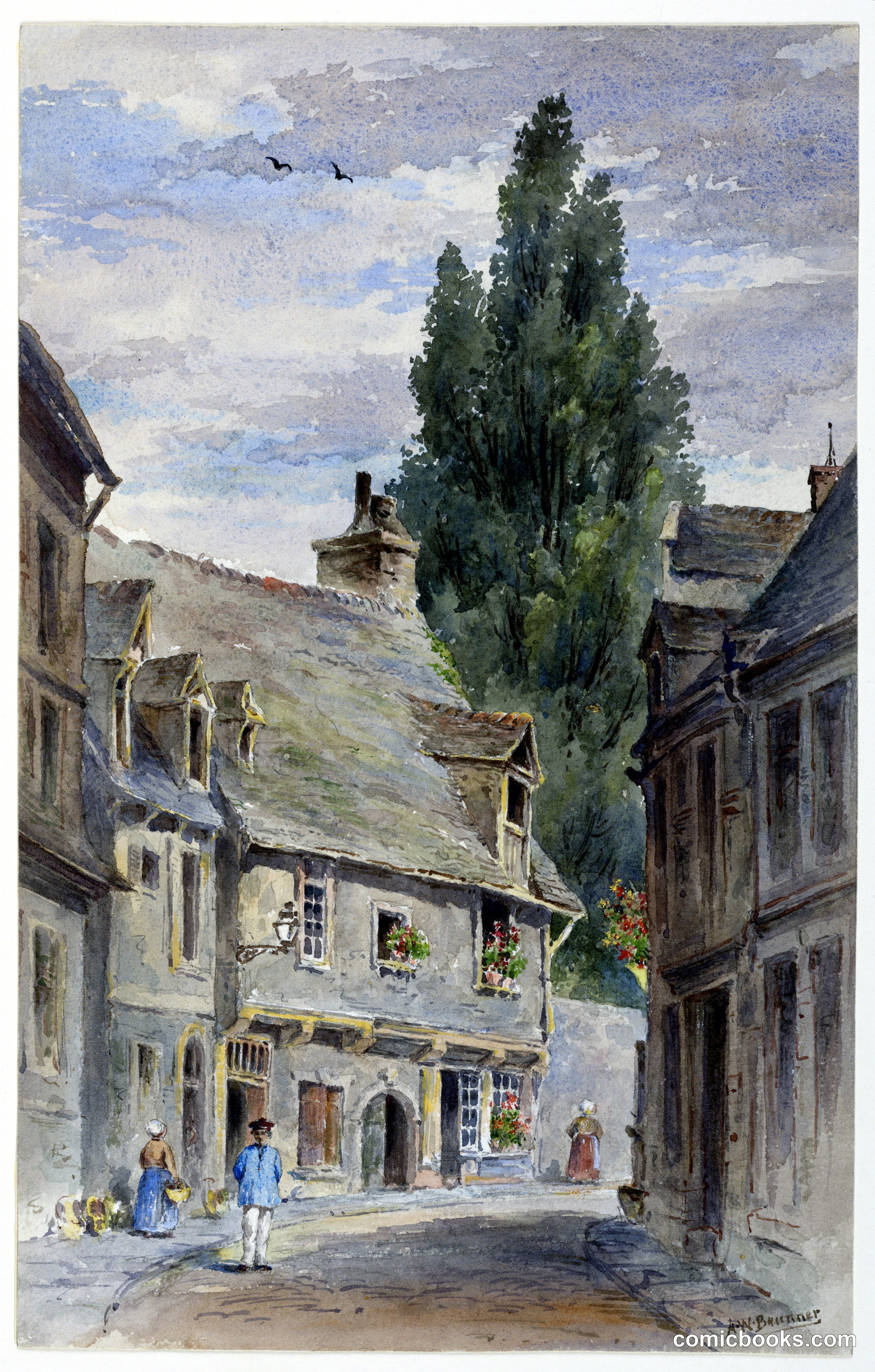 Street Scene in Bayeux
