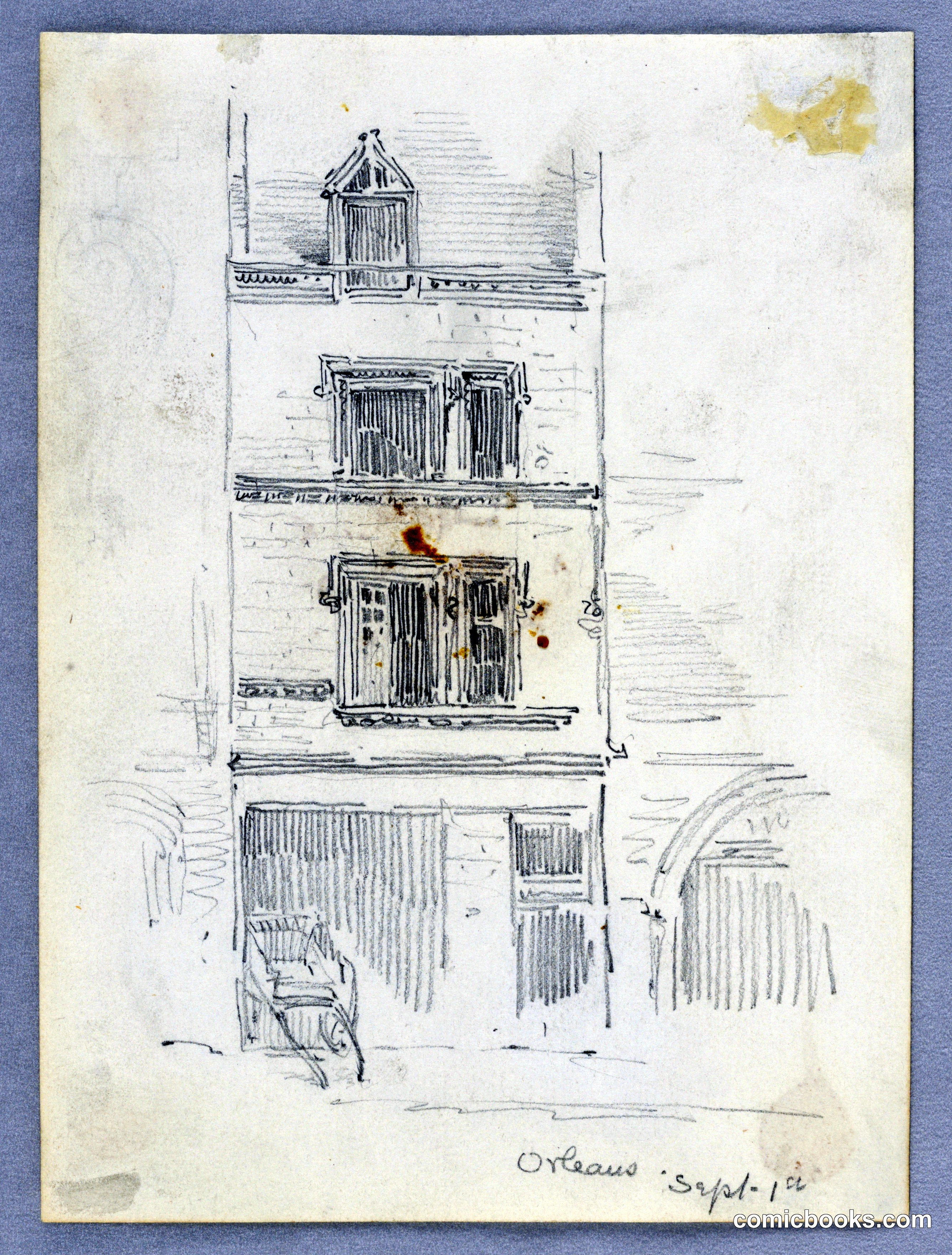 Architectural Sketch: House in Orléans