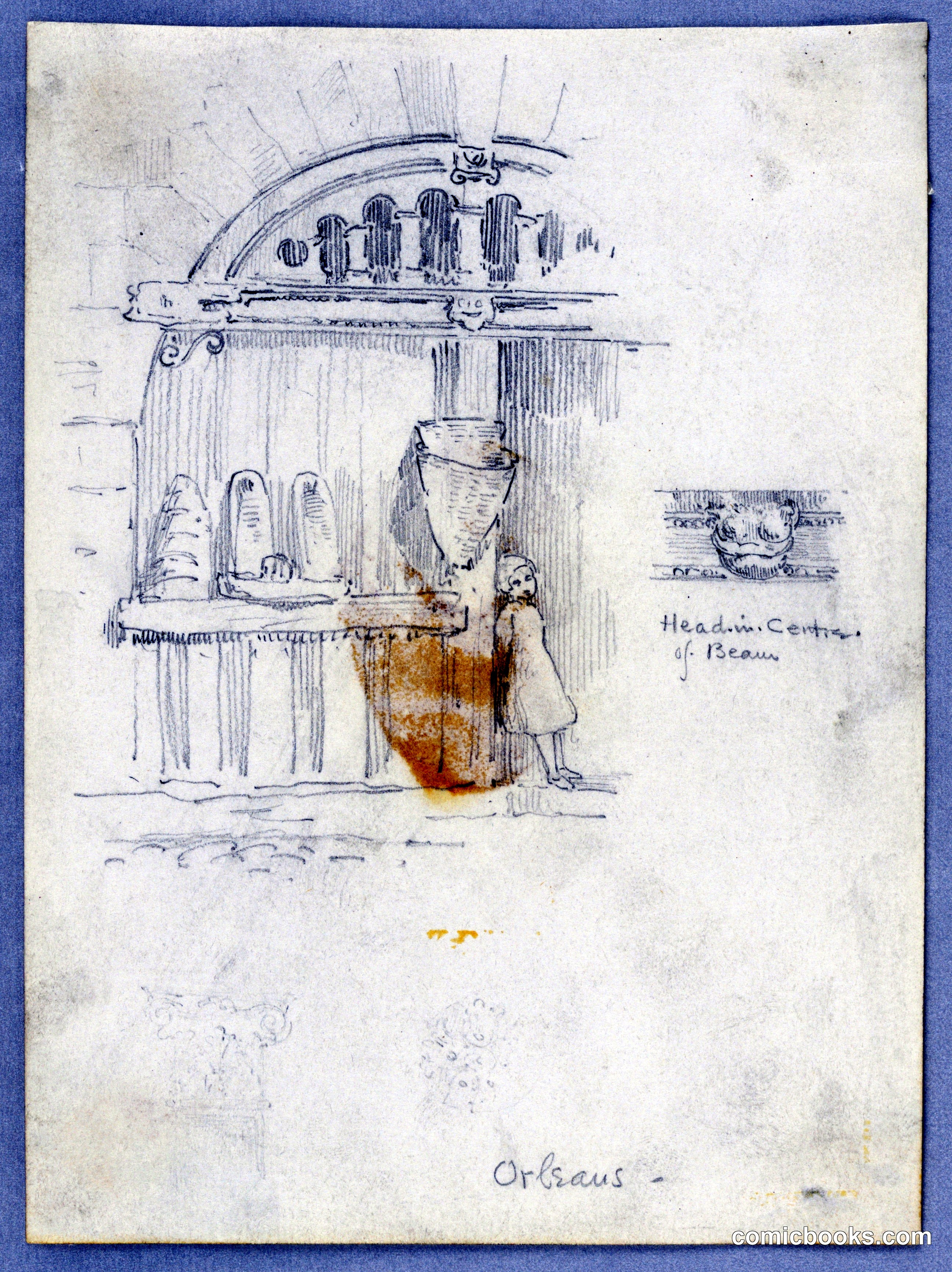 Architectural Sketch: Doorway in Orléans