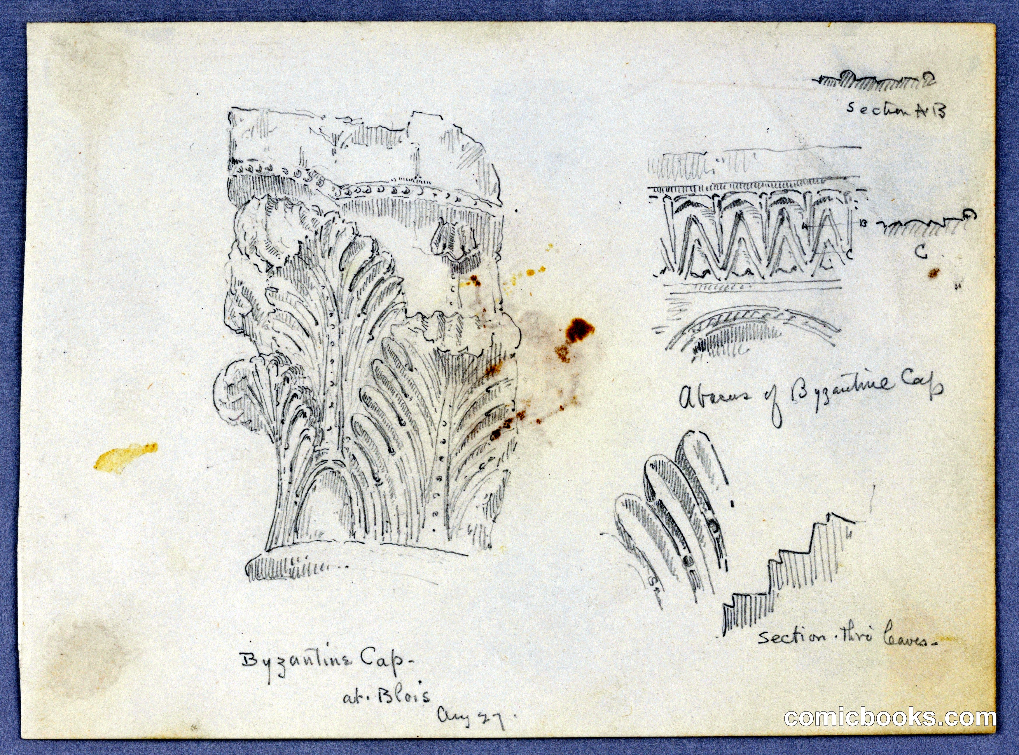 Architectural Studies: Byzantine Capital Details