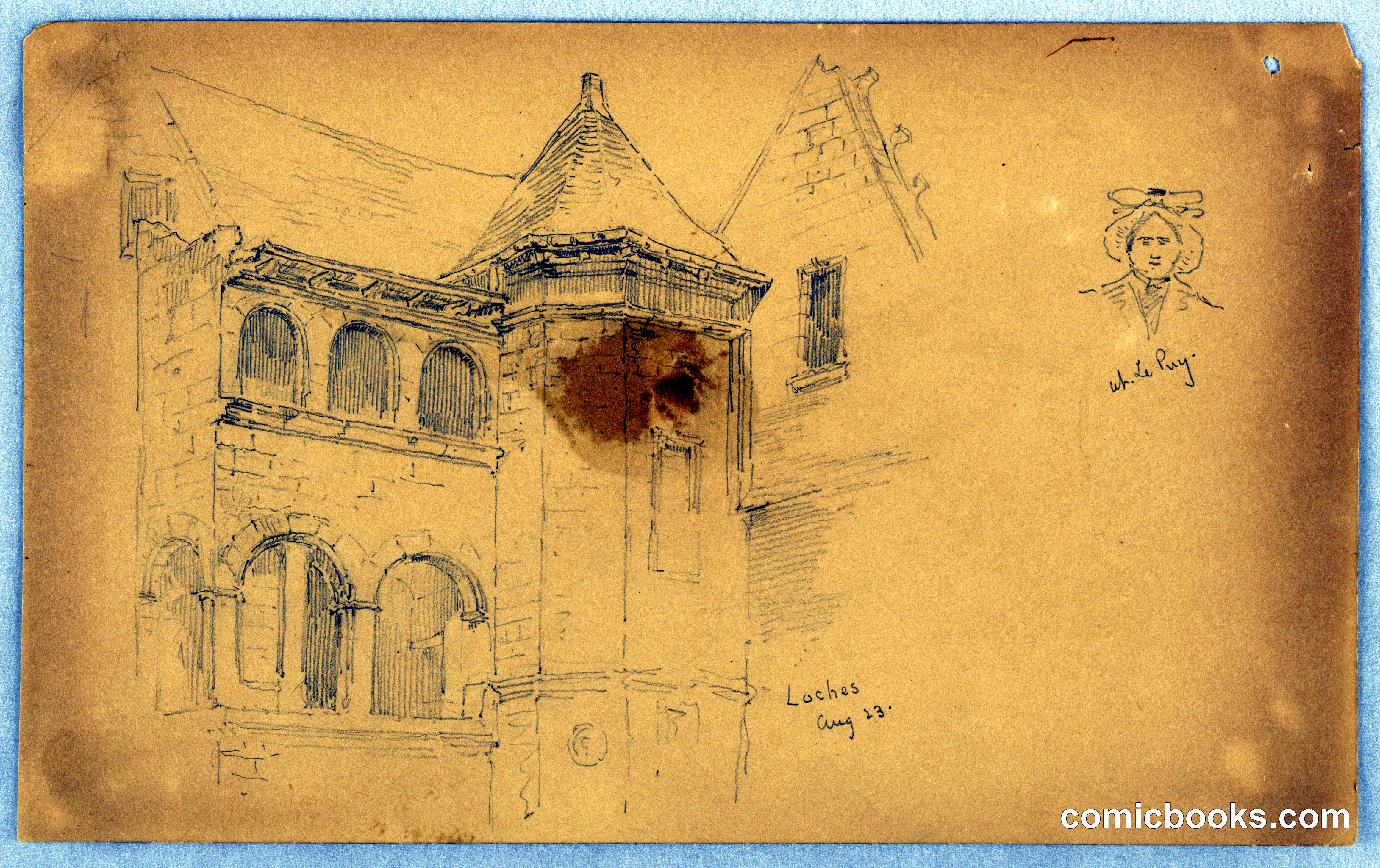 Architectural Sketch: Loches Tower