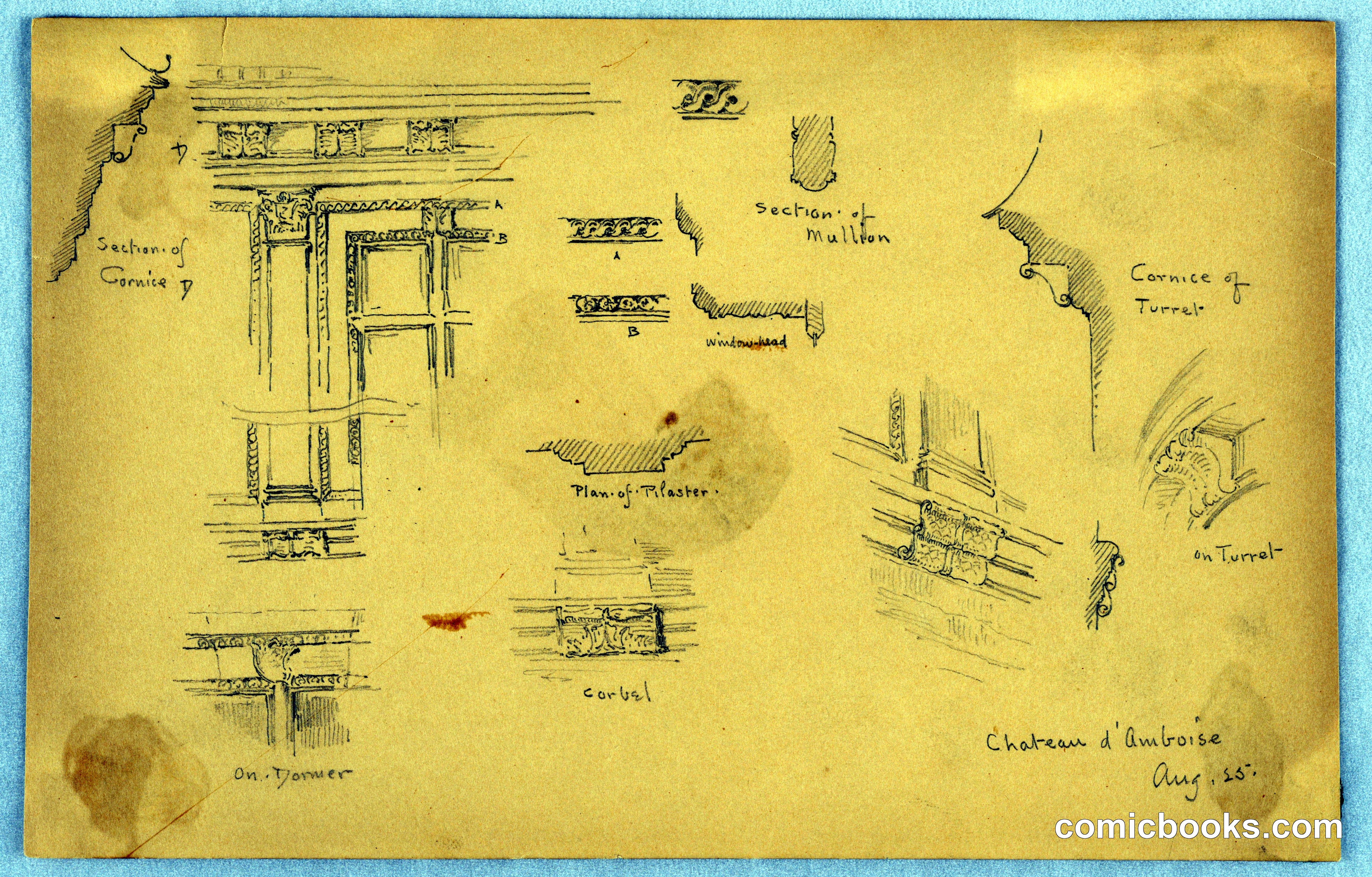 Architectural Sketches at Château d'Amboise