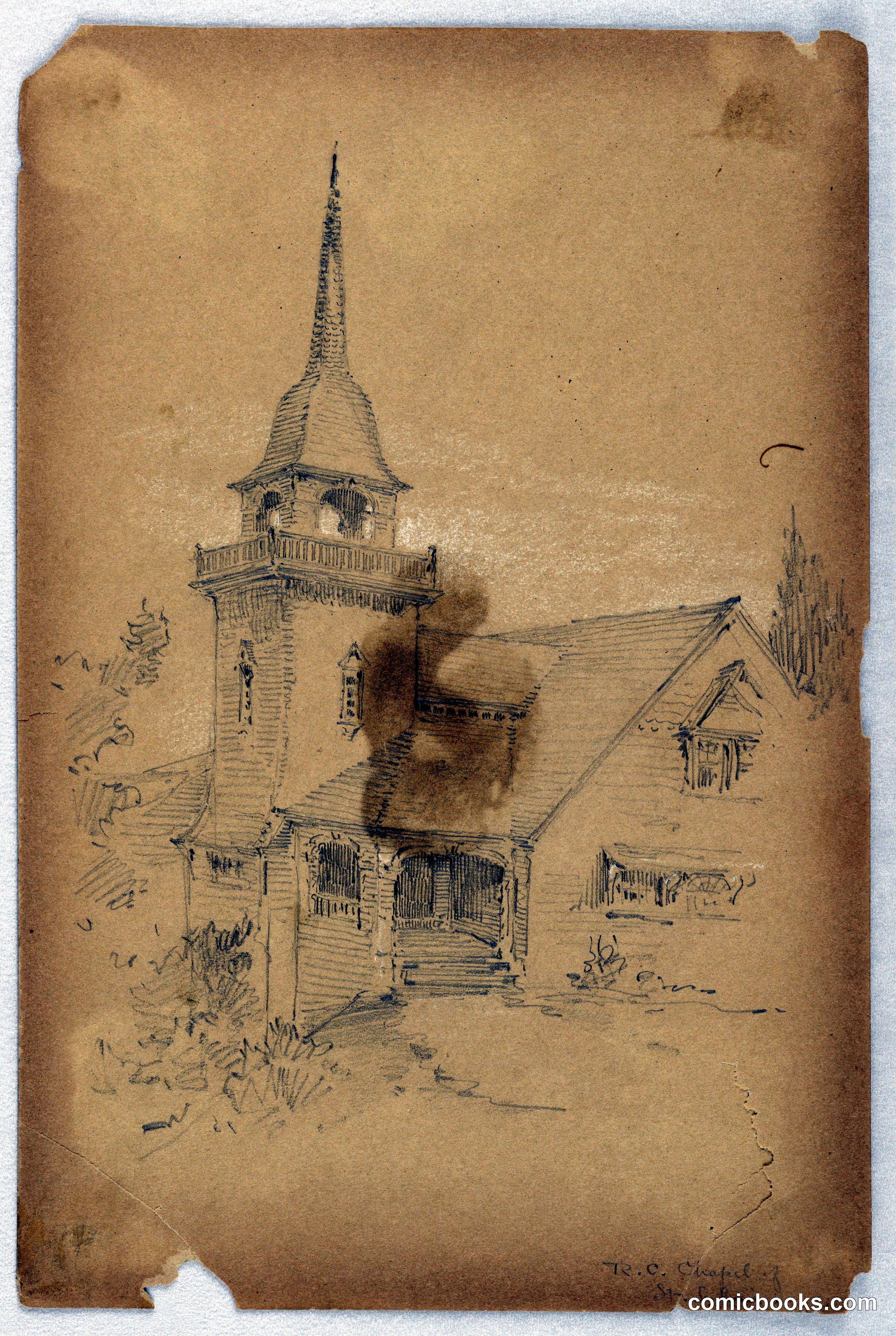 Architectural Sketch: Chapel of St. Sylvia