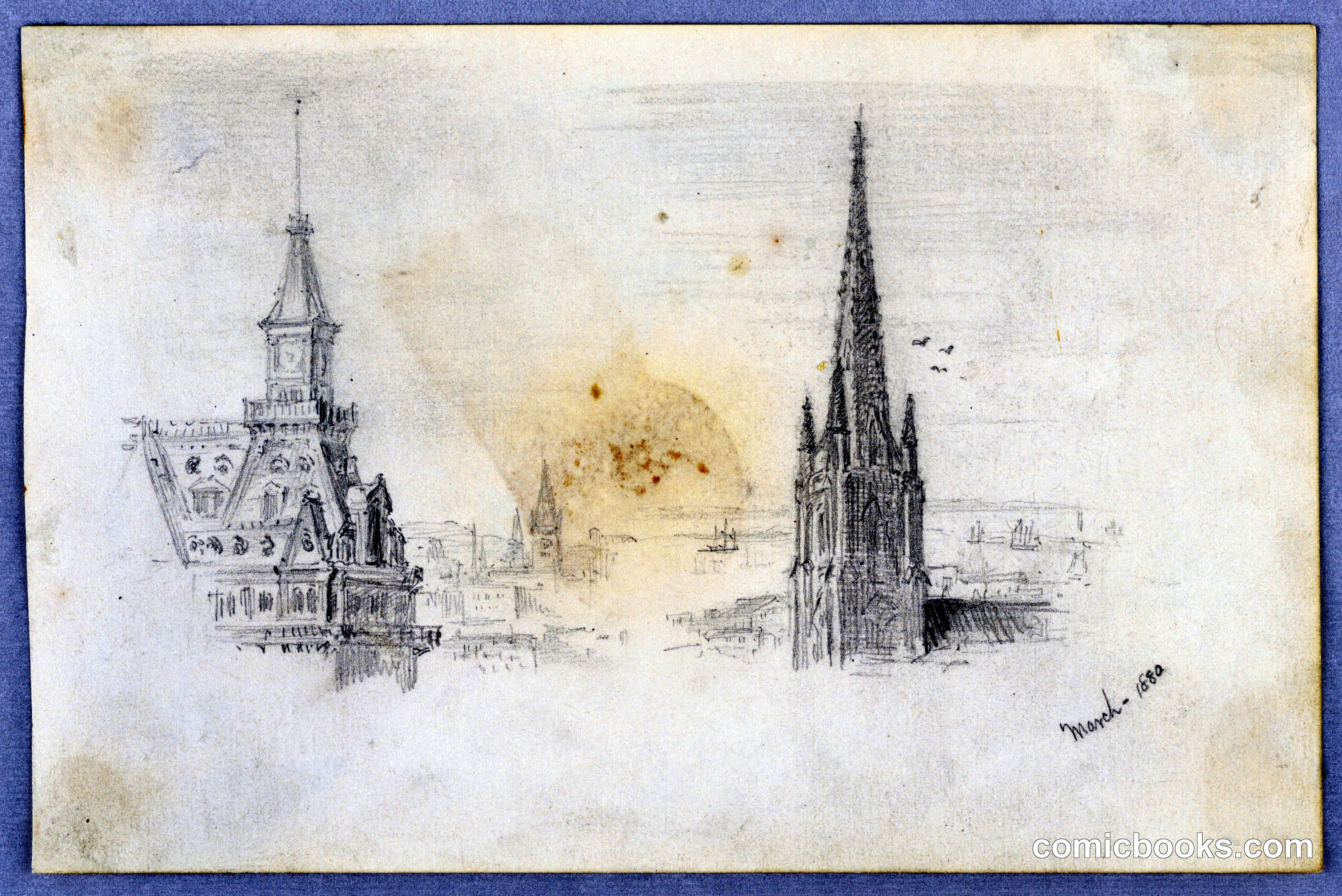 Two Sketches of Steeples