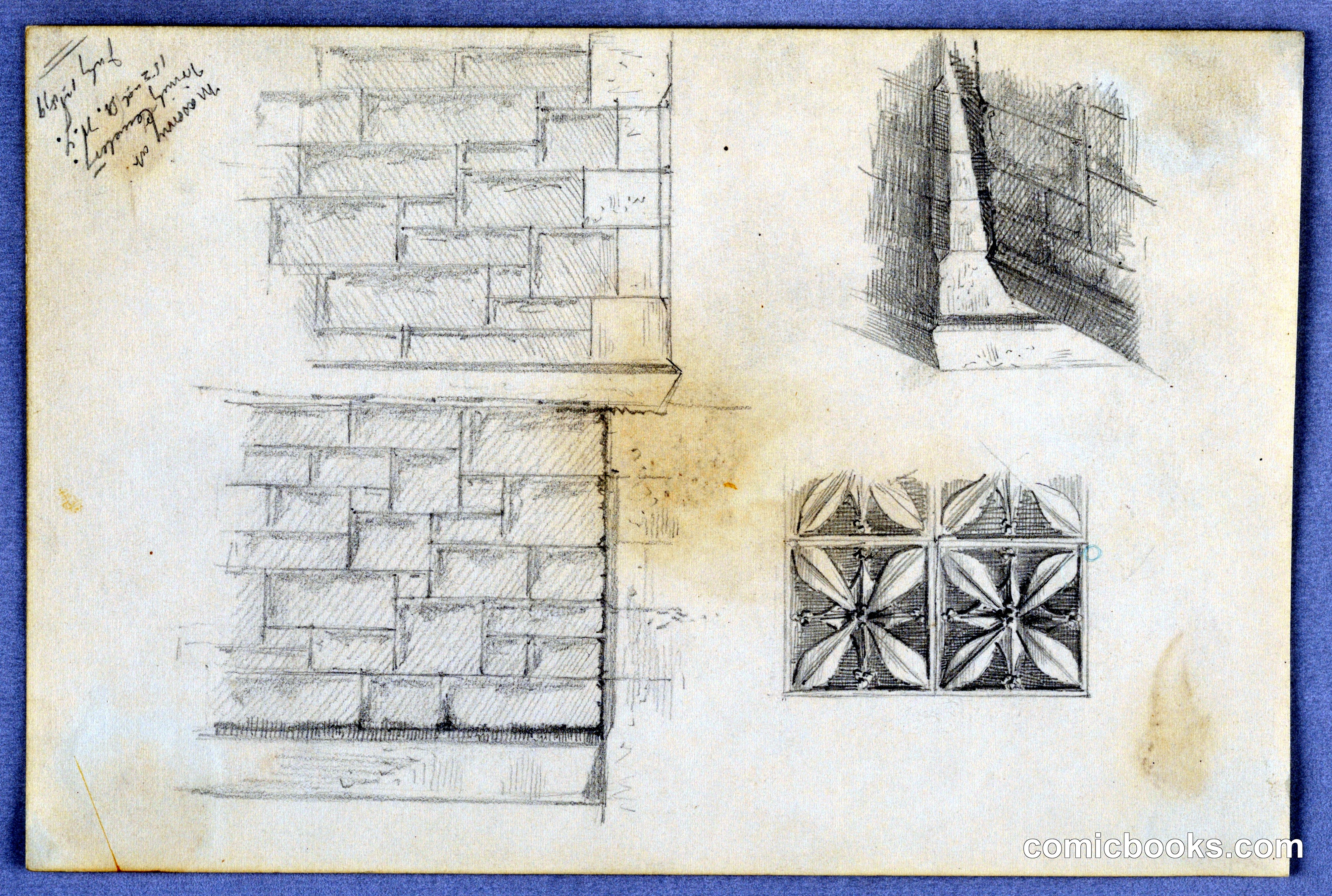 Architectural Studies for Trinity Cemetery Masonry