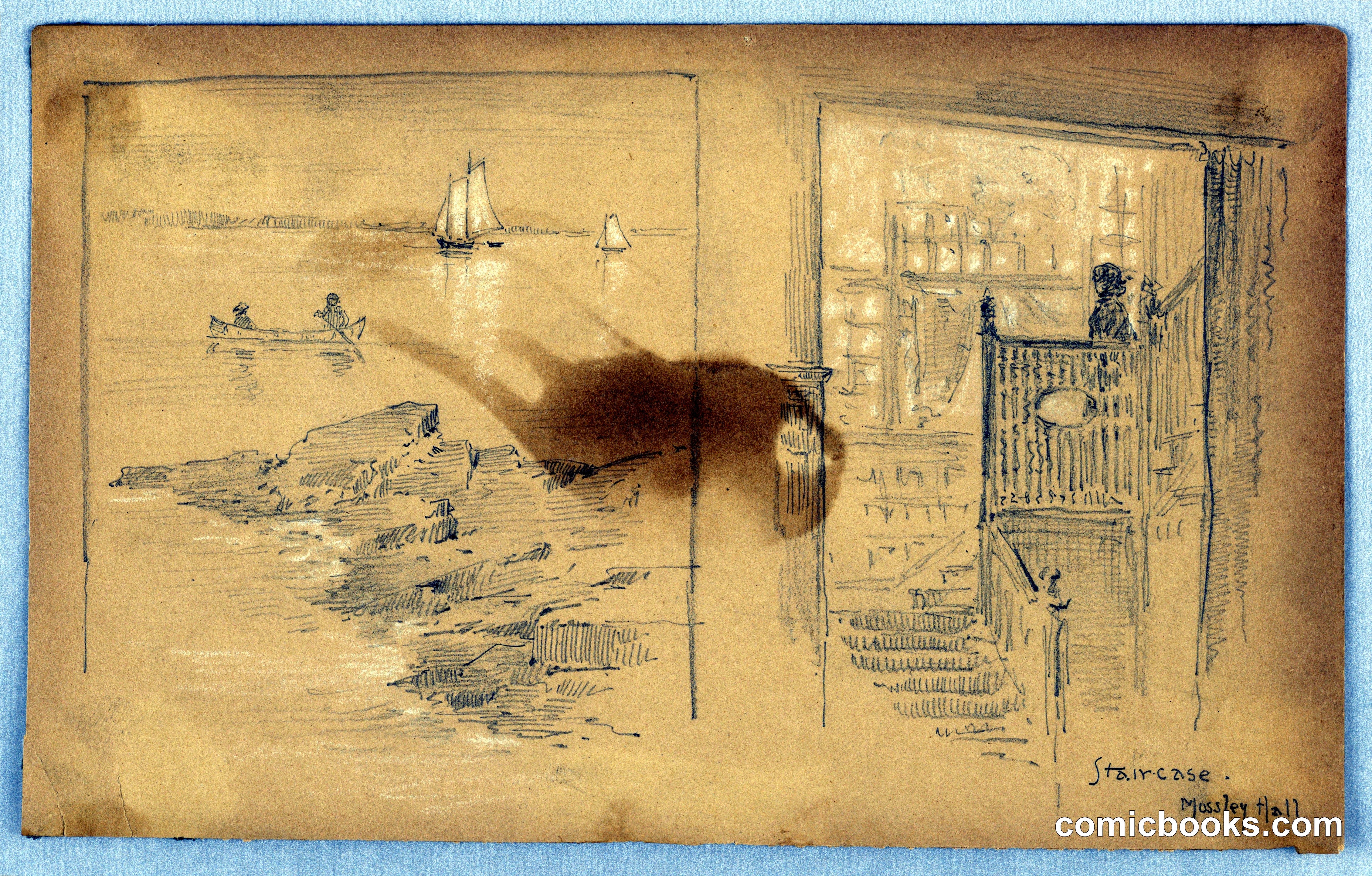 Sketch of Landscape and Staircase