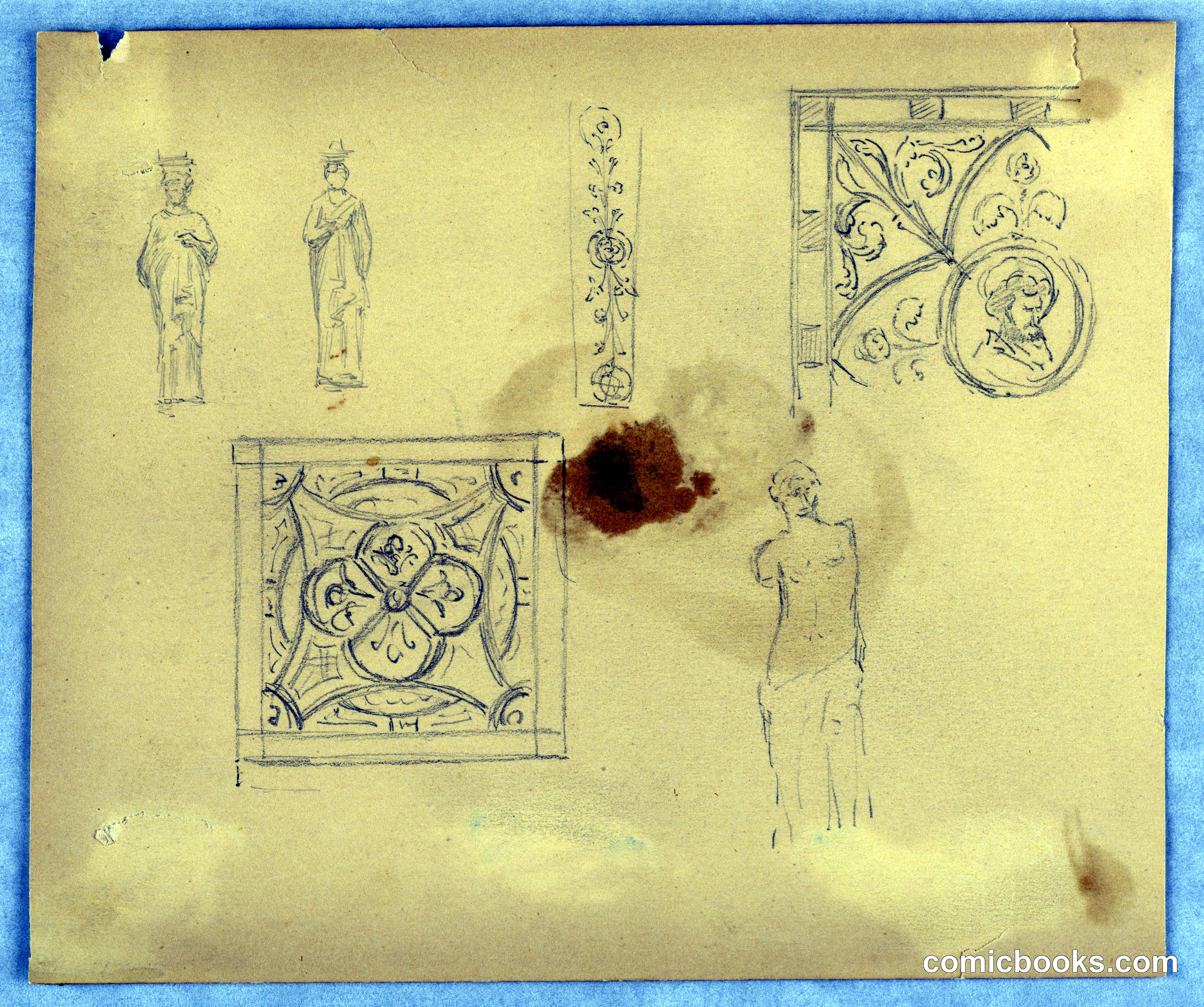 Sketches of Decorative Panels or Grillwork