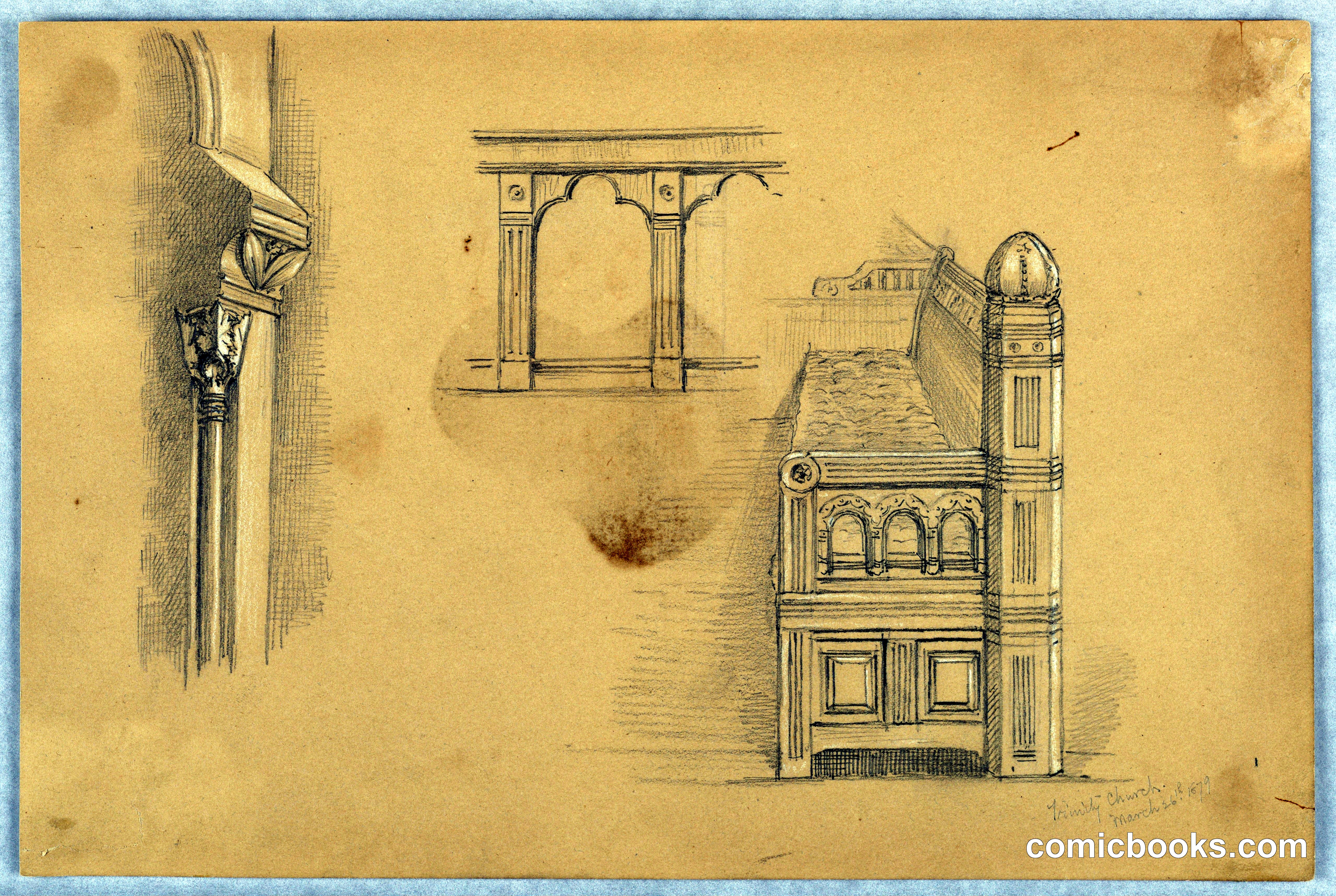 Sketches in Trinity Church