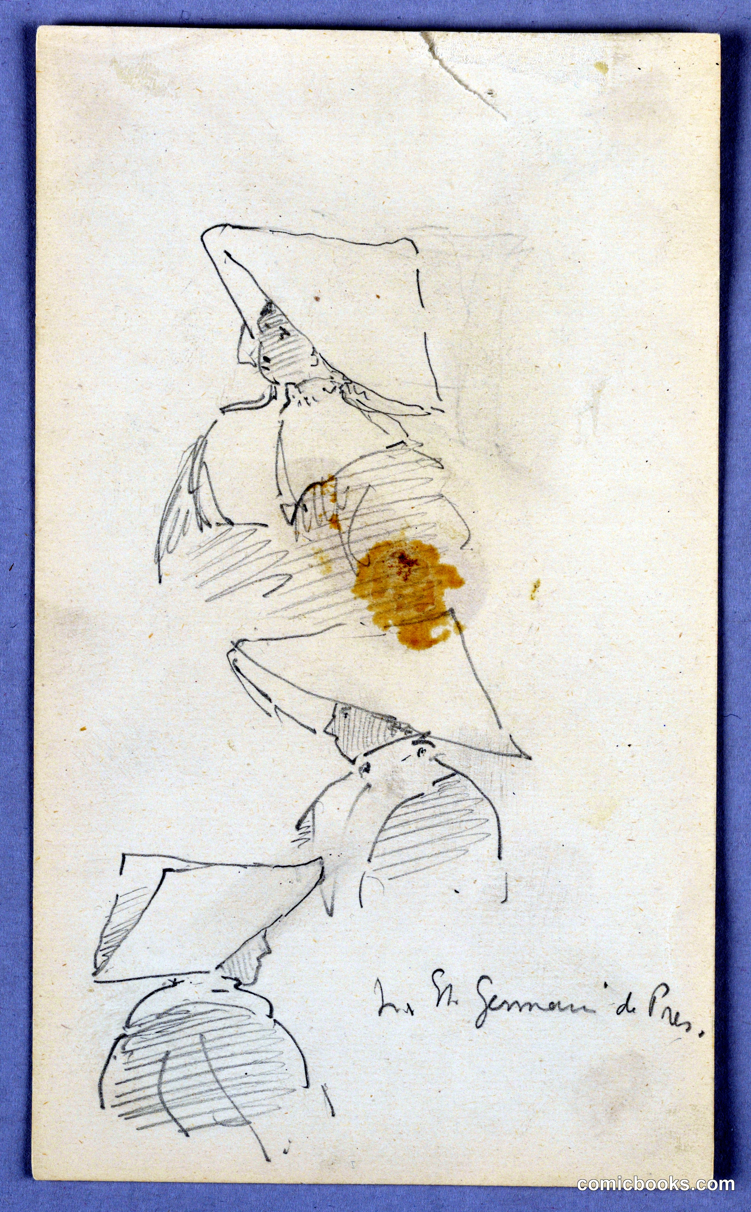 Three Sketches of a Nun Wearing a Hat