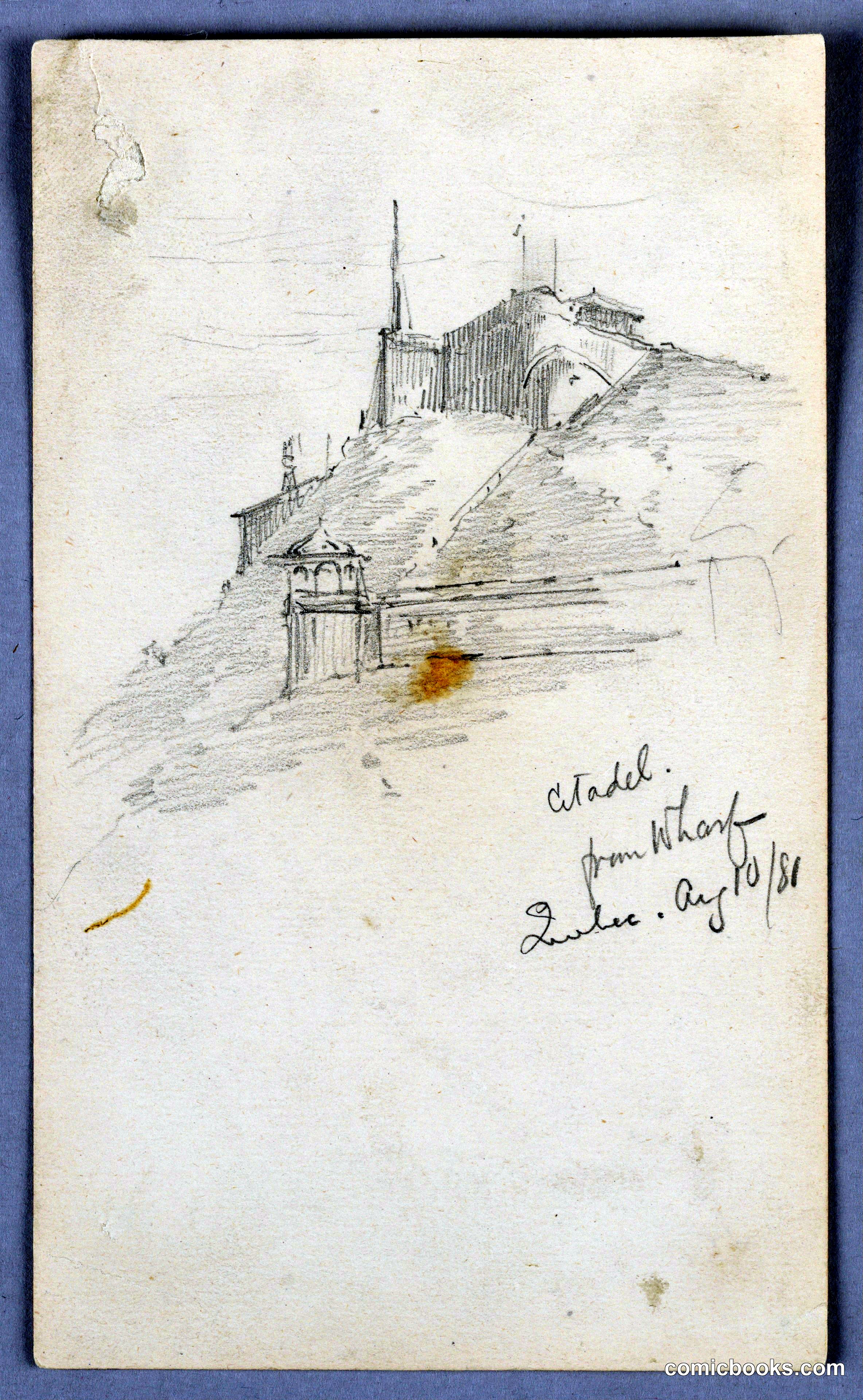 Citadel, from Wharf, Quebec