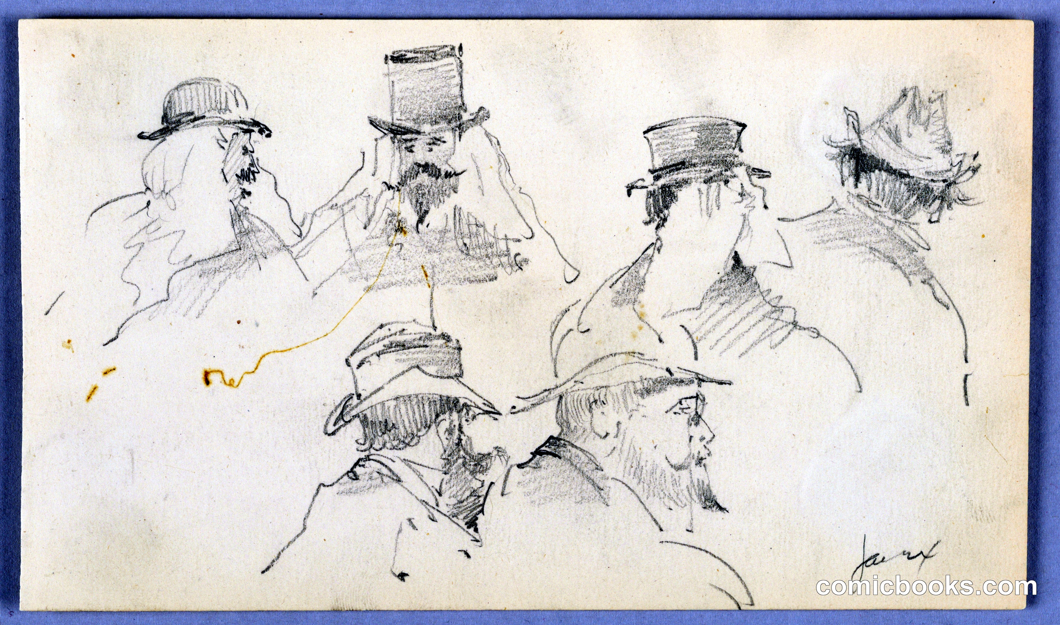 Sketches of Heads of Men