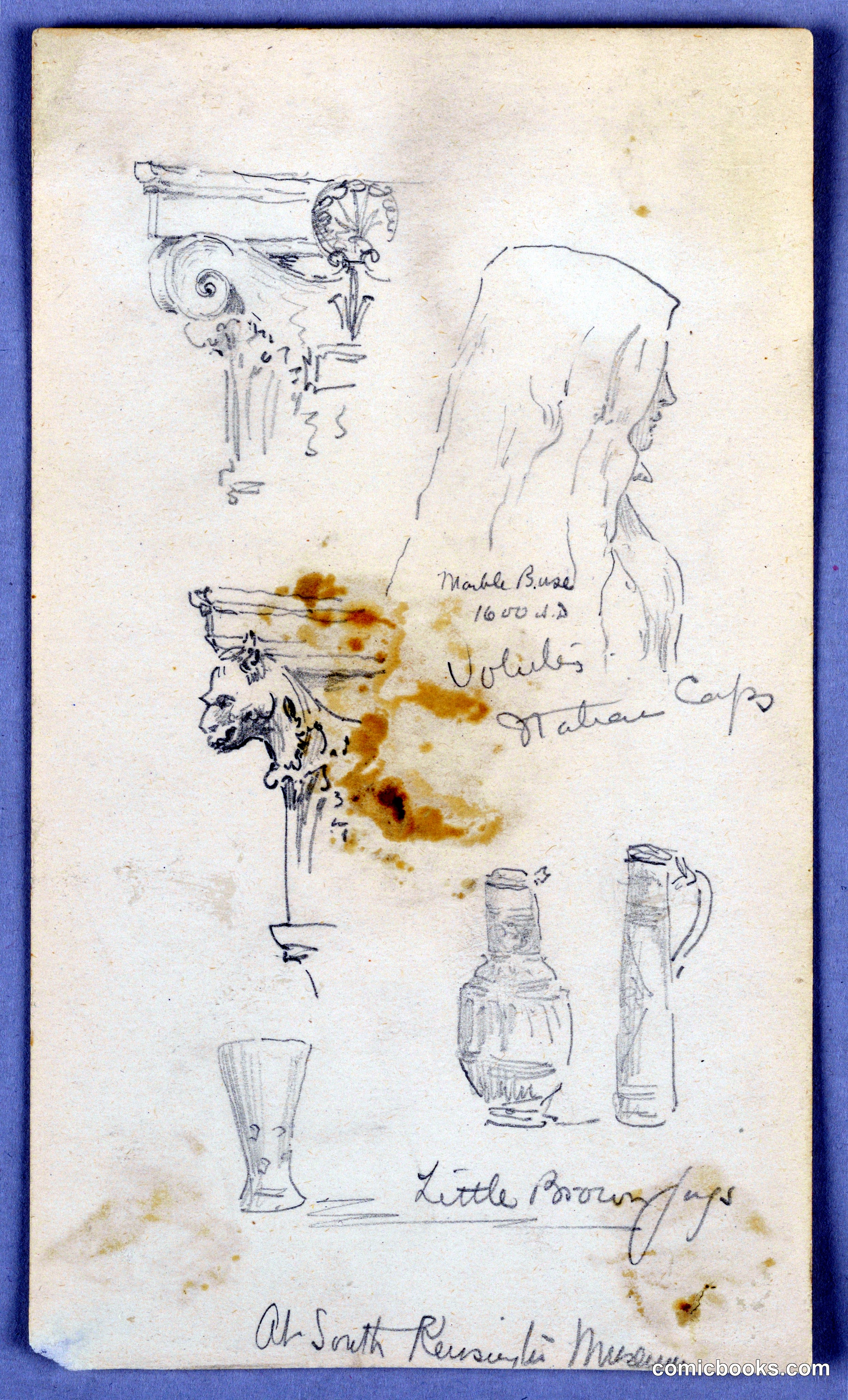 Sketches at South Riverside Museum