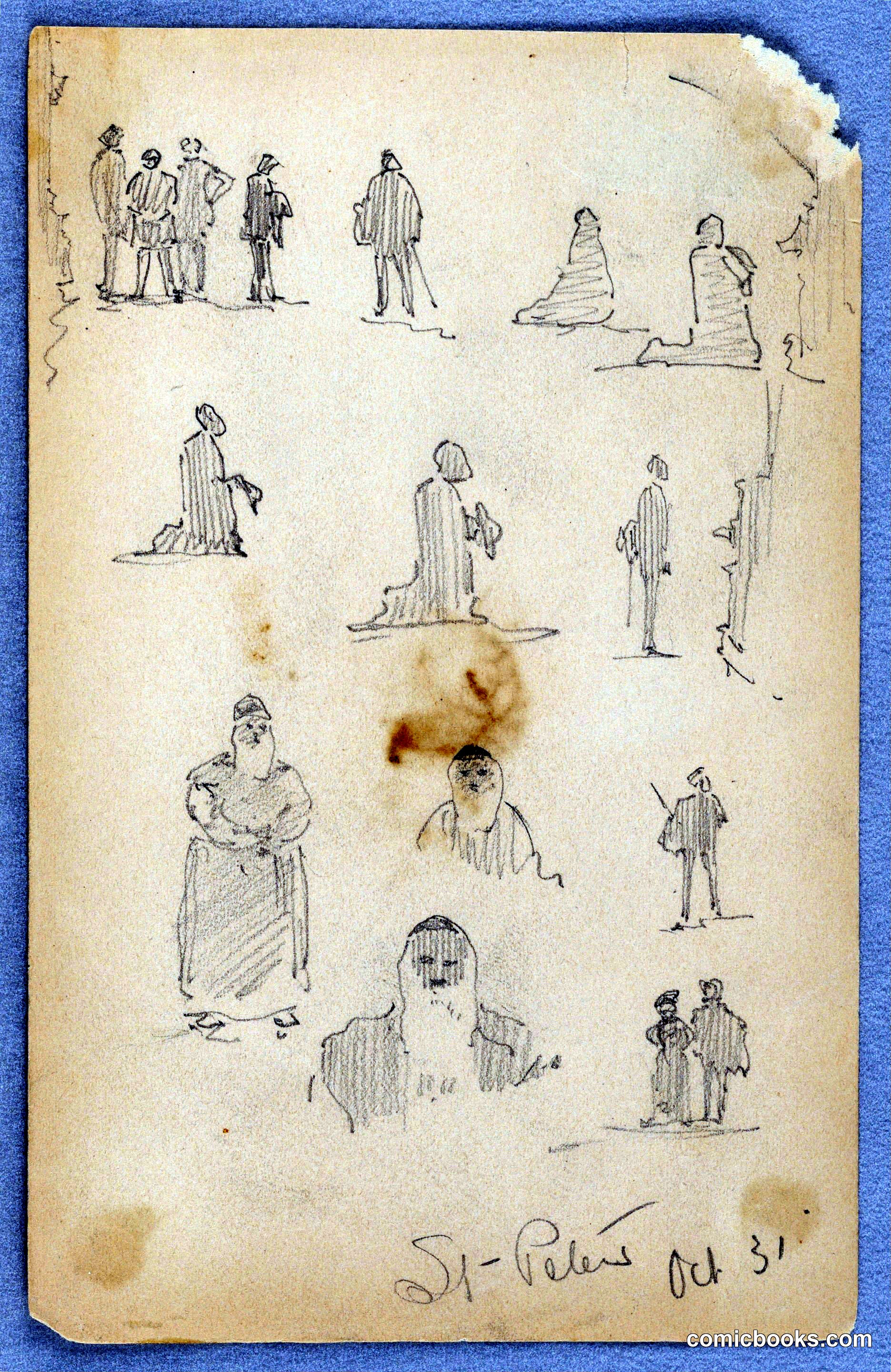 Figure Sketches at St. Peter's
