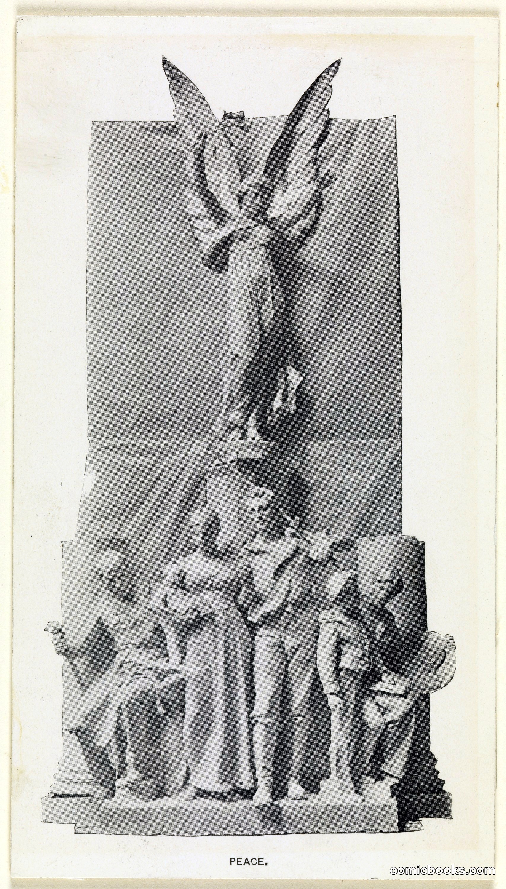 Detail of the Sculpture Peace on the Dewey Arch, Madison Square, New York