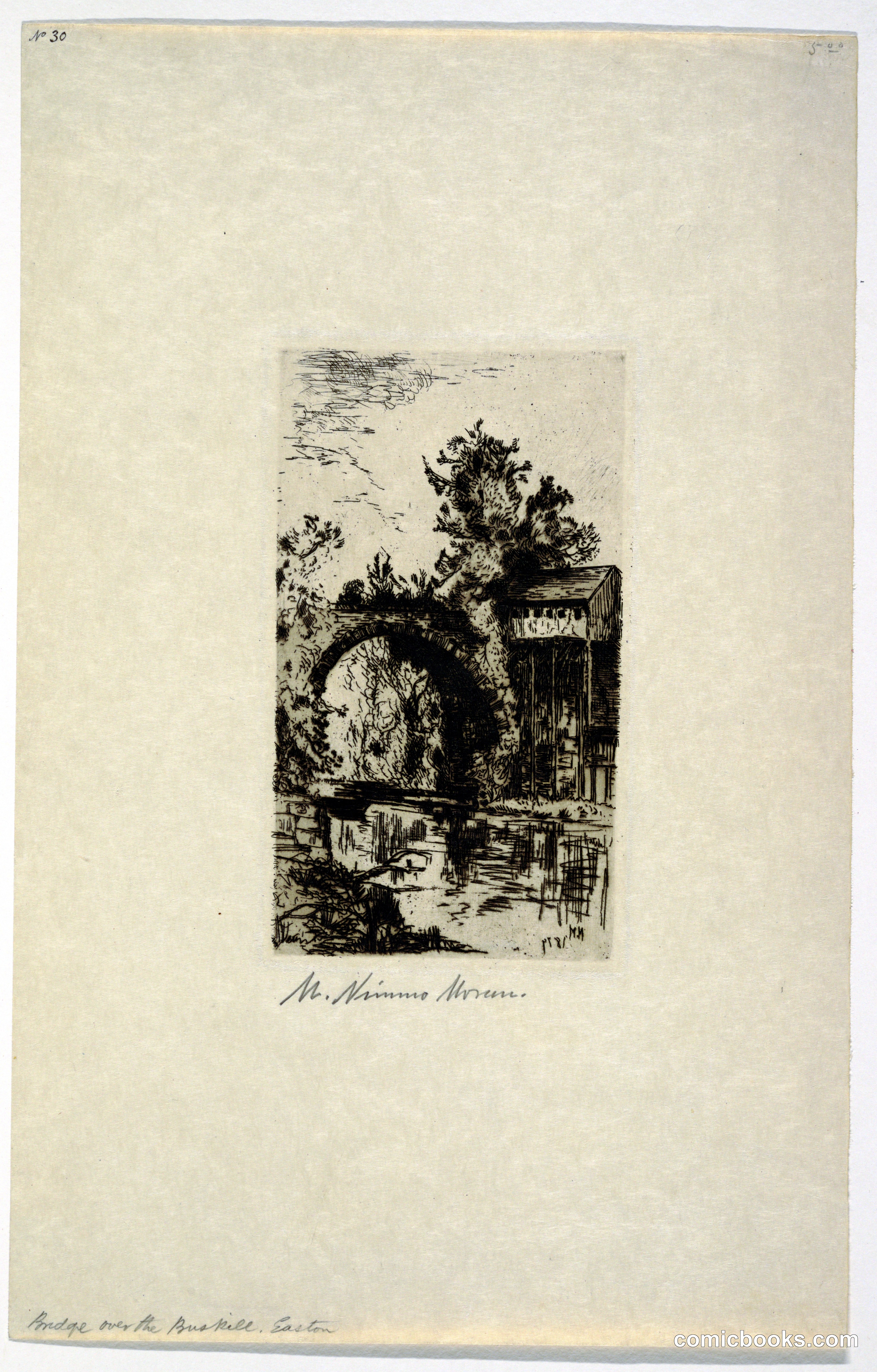 Bridge over the Bushkill River, Easton, Pennsylvania