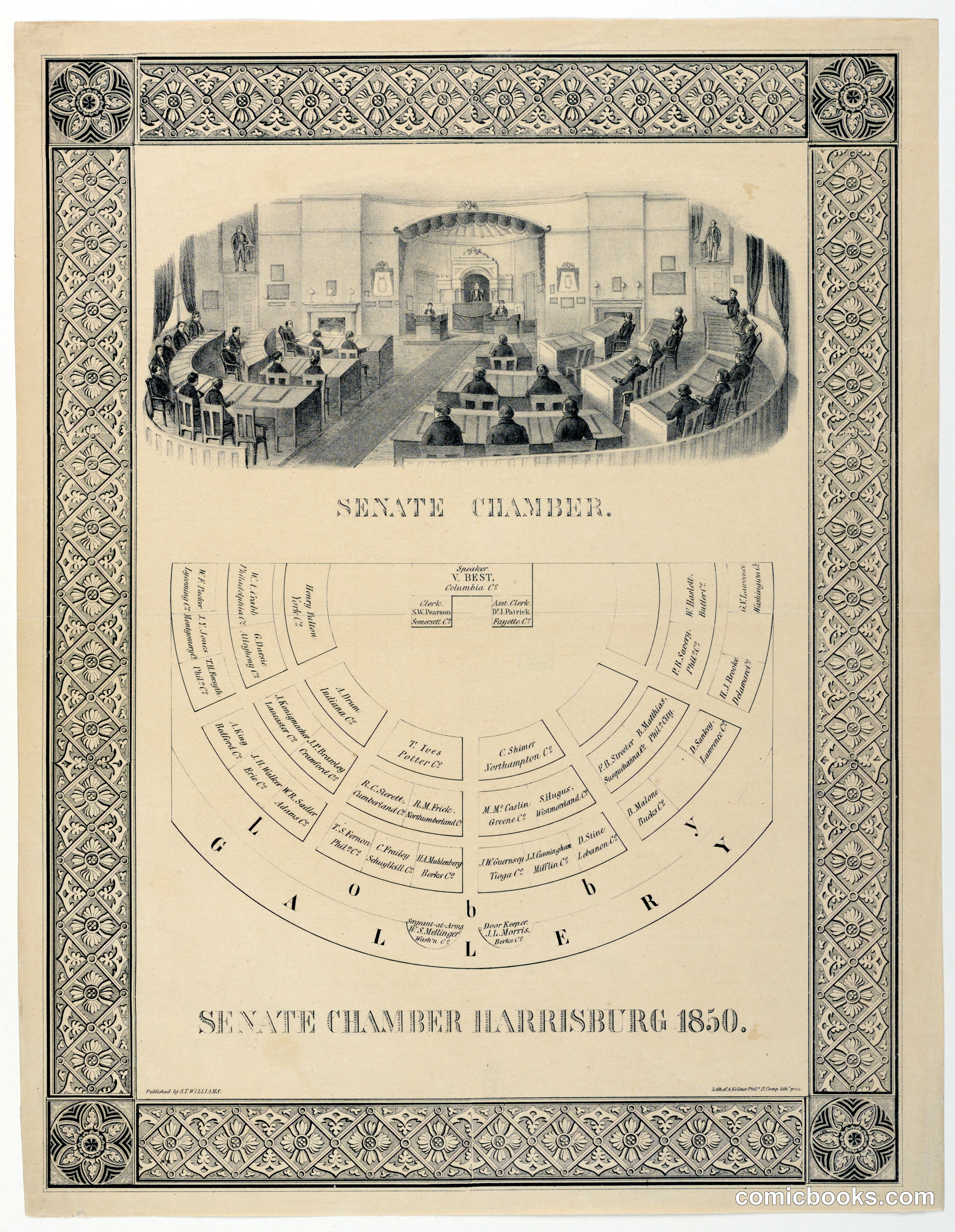 Senate Chamber, Harrisburg, Pennsylvania