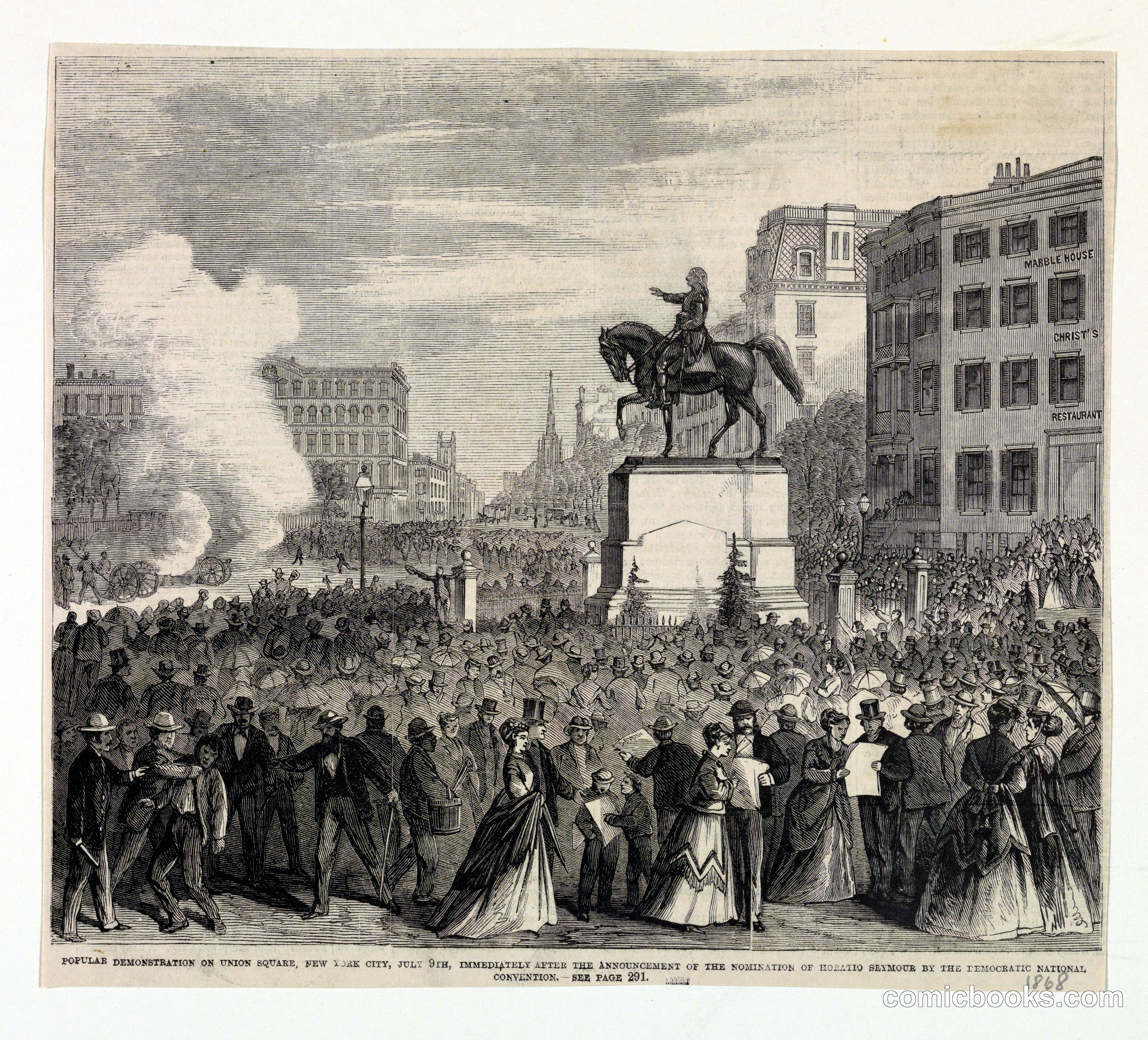 Popular Demonstration on Union Square, New York City