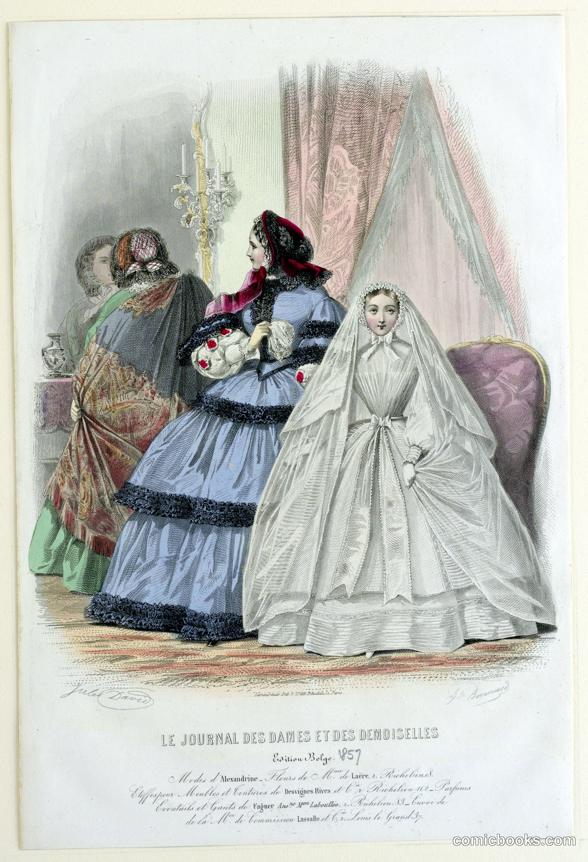 Fashion Plate from Le Journal des Dames et Demoiselles