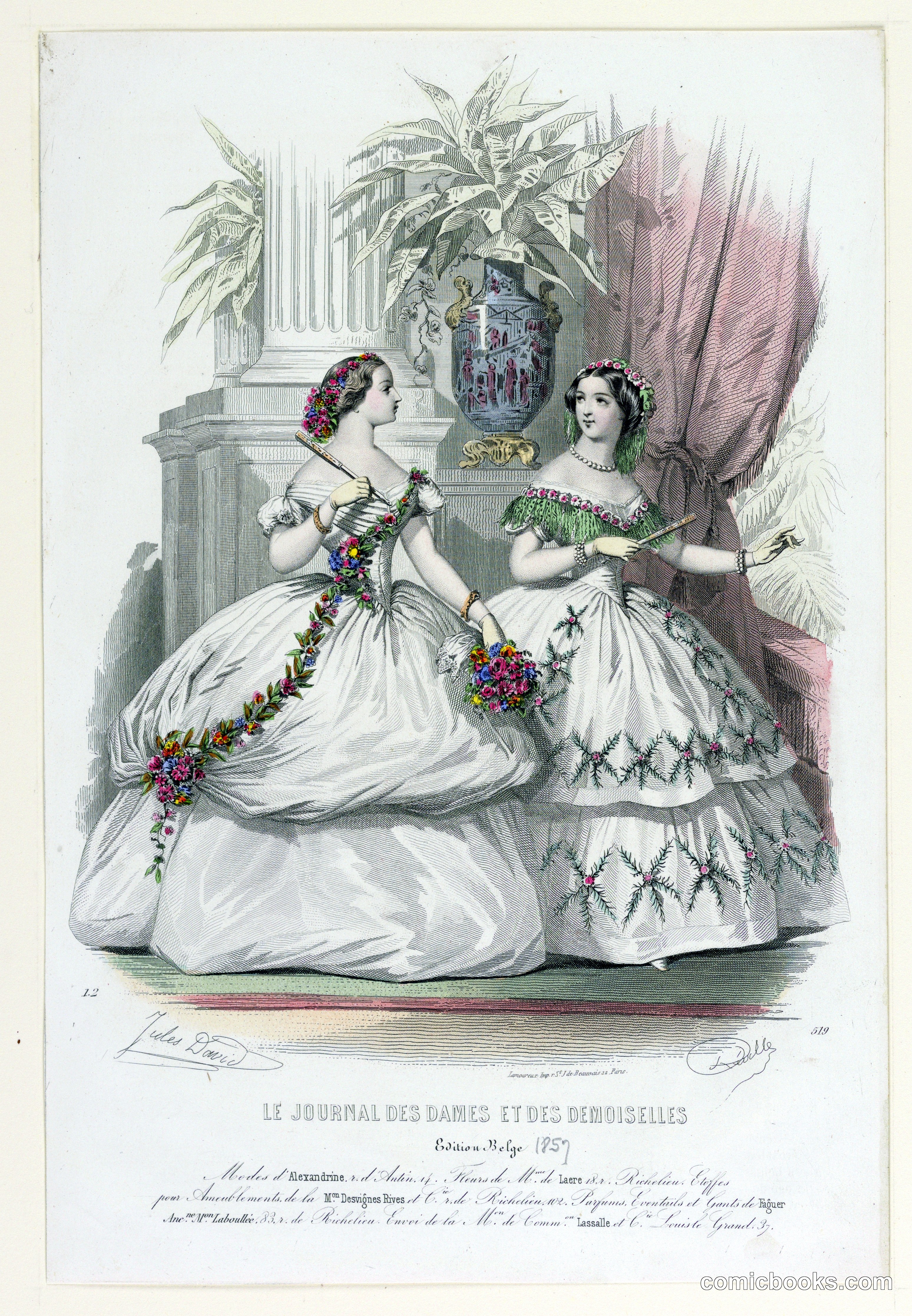 Fashion Plate from Le Journal des dames et demoiselles