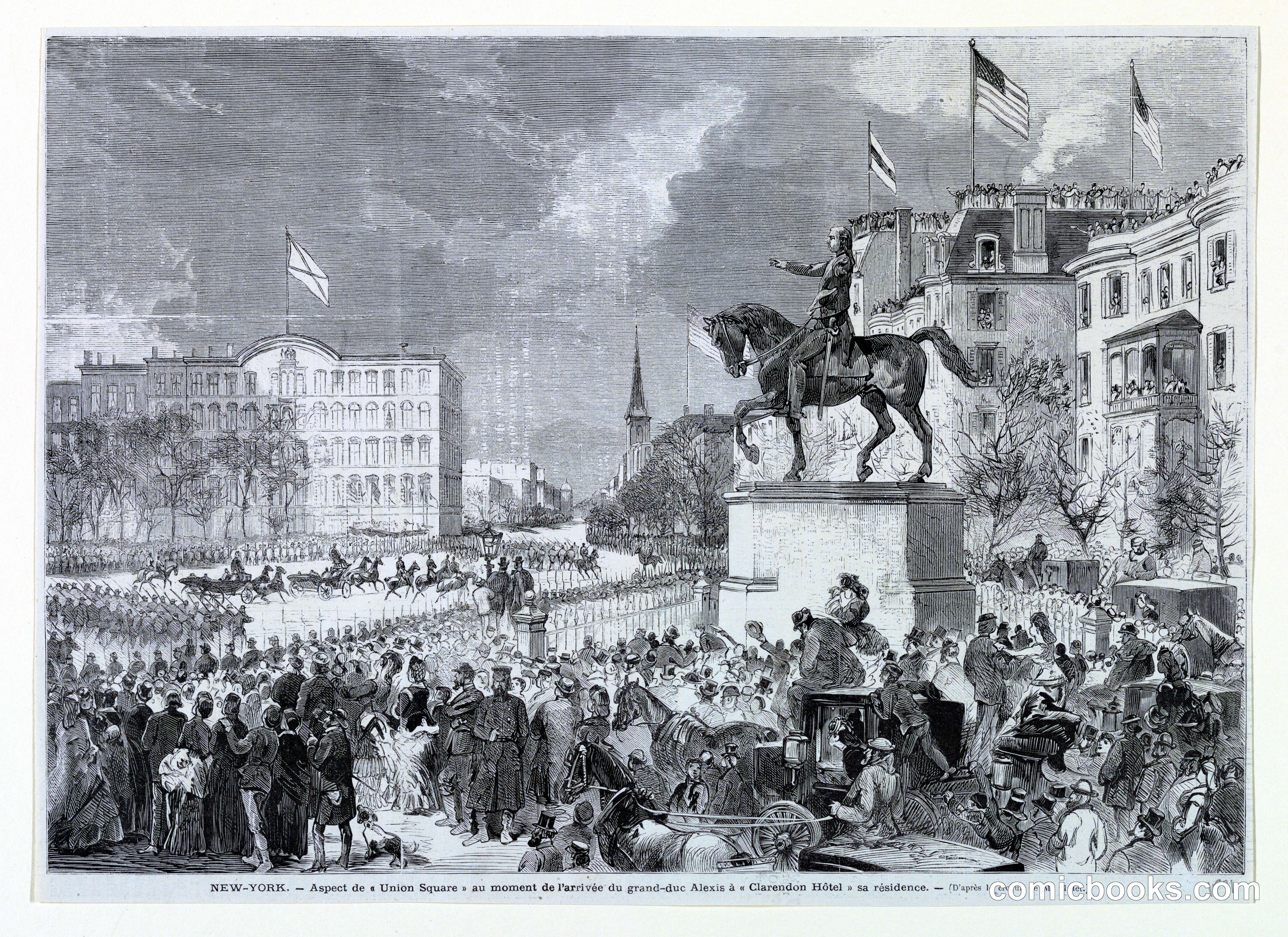 View of Union Square, New York