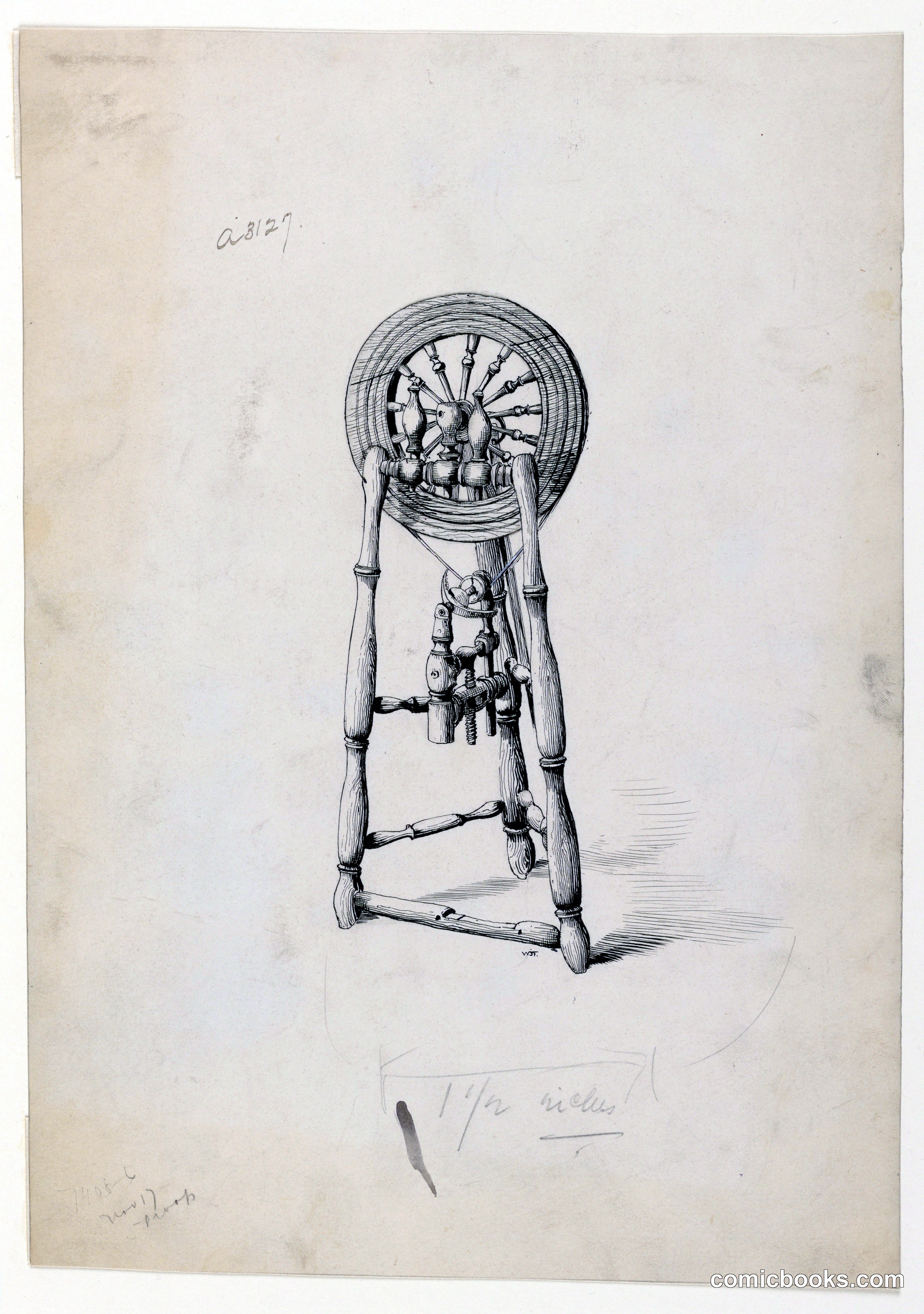 Irish Immigrant's Flax-Wheel