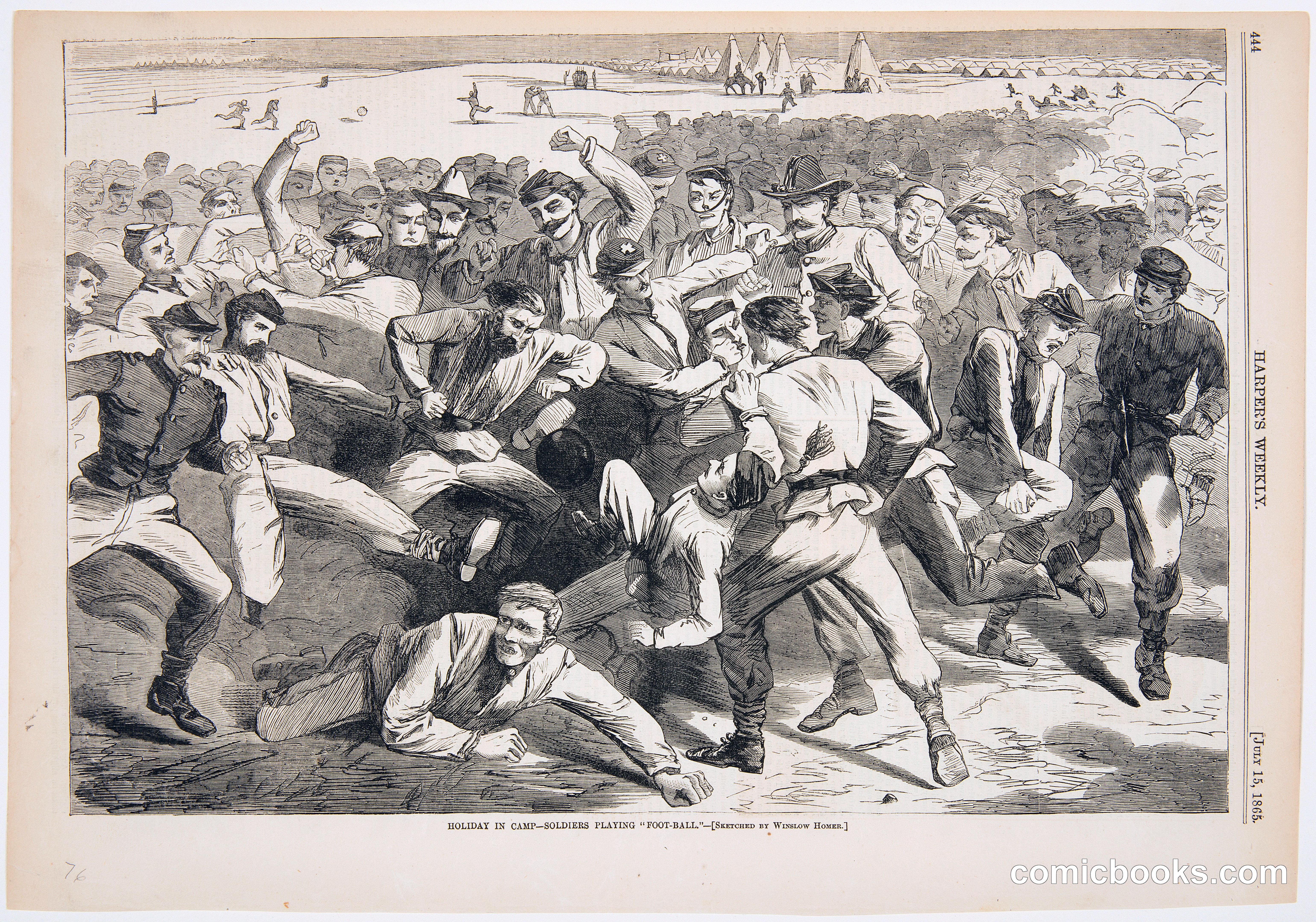 Holiday in Camp – Soldiers Playing "Foot-Ball"