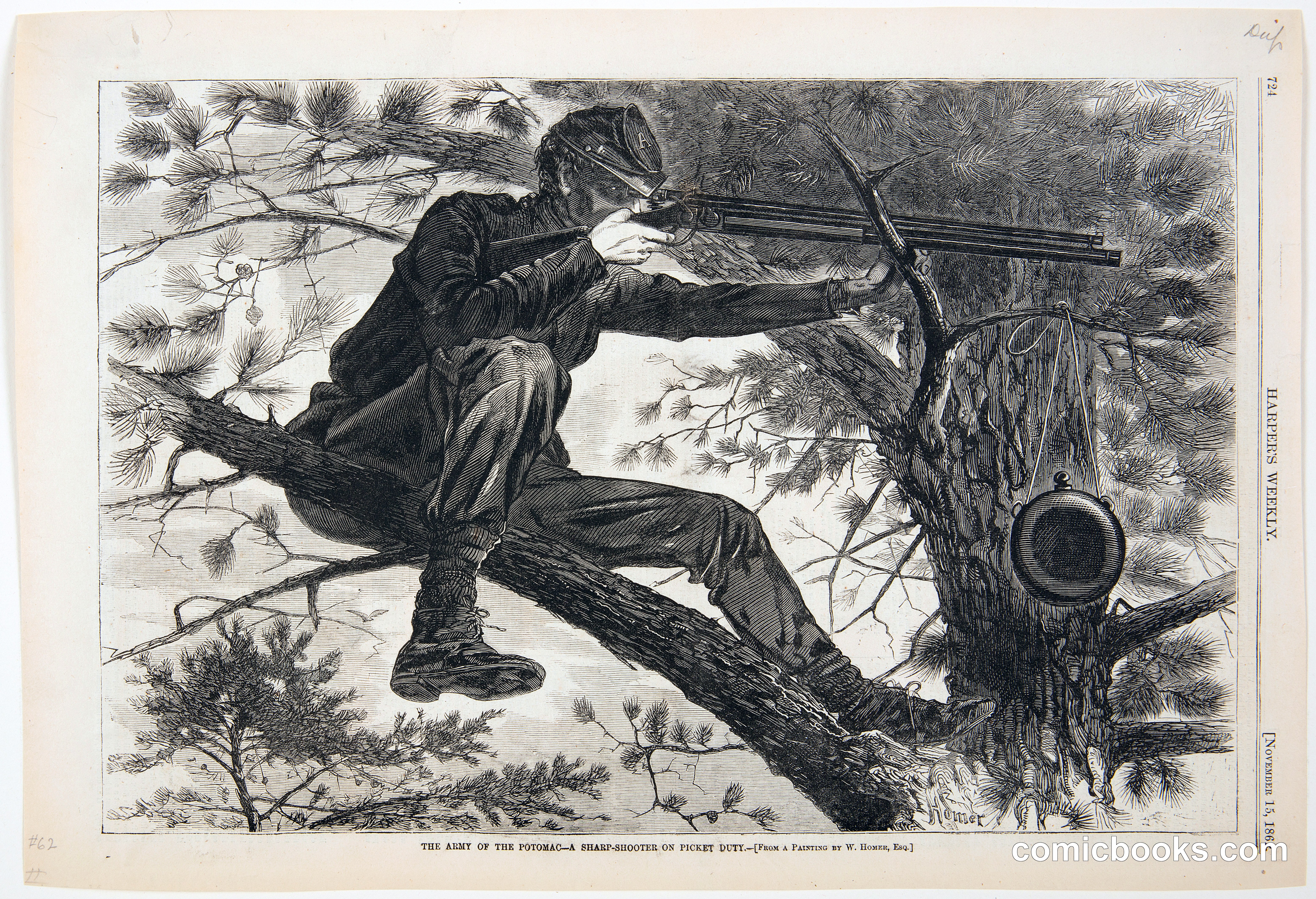 The Army of the Potomac – A Sharp-Shooter on Picket Duty