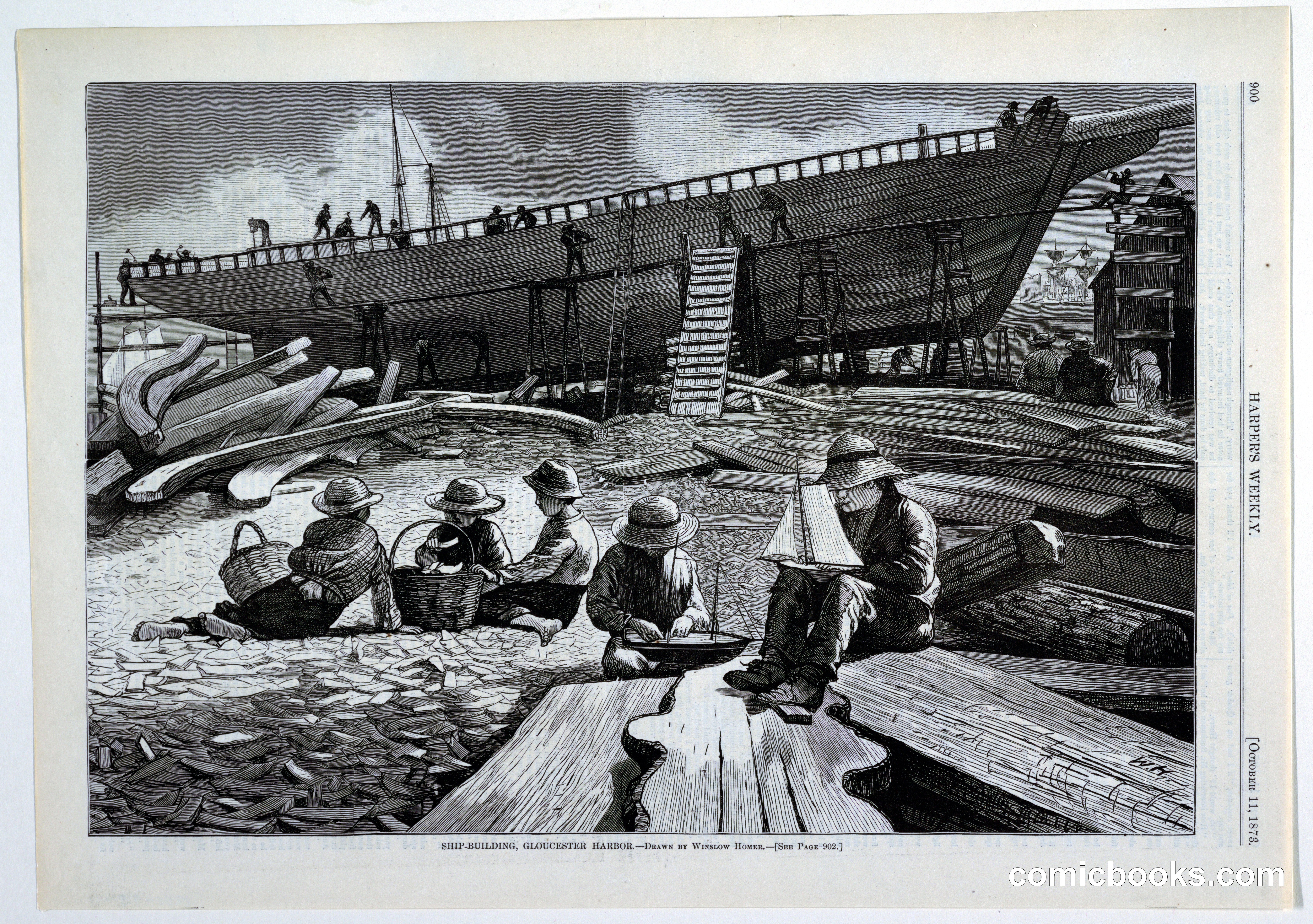 Ship-Building, Gloucester Harbor