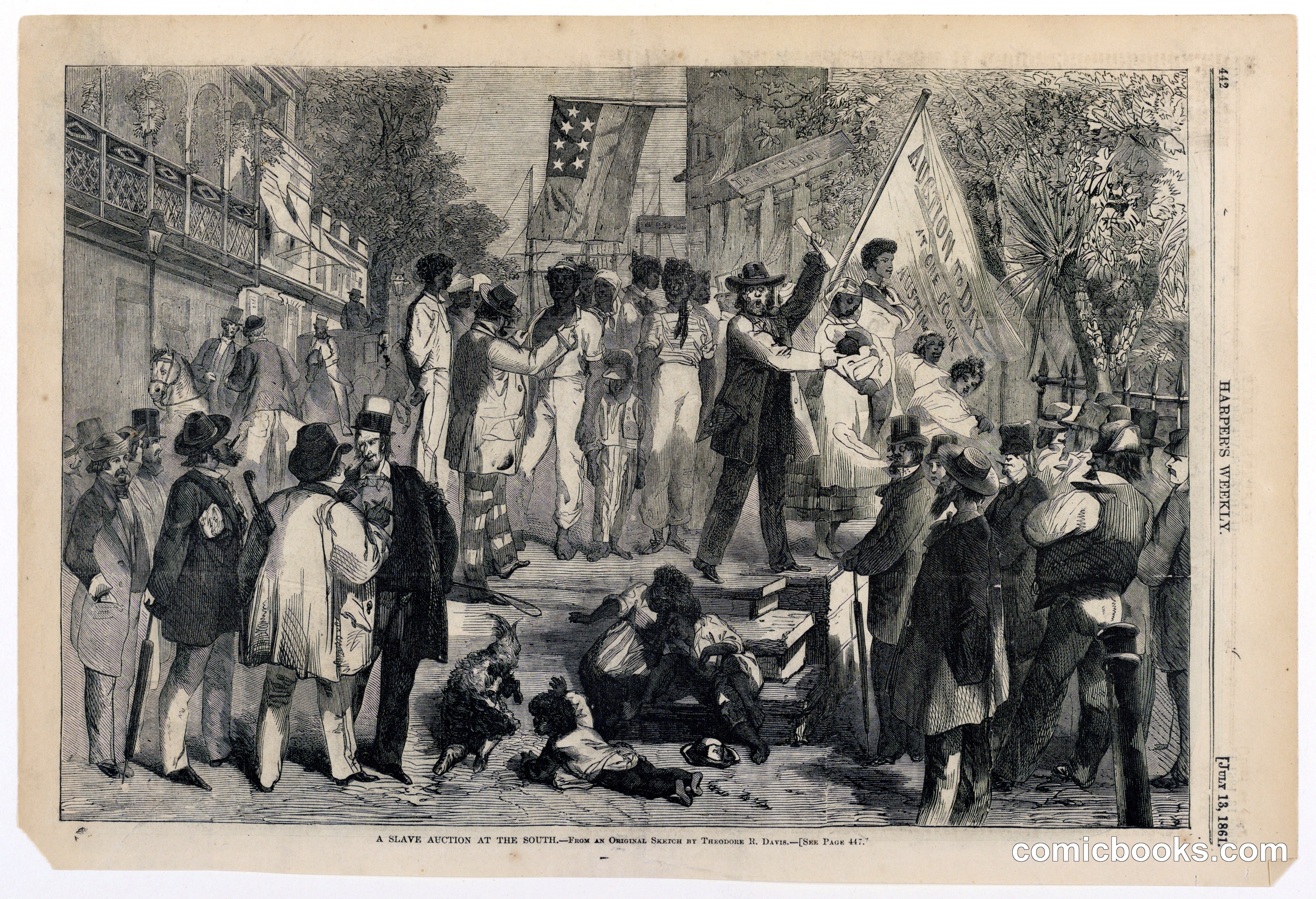 A Slave Auction at the South