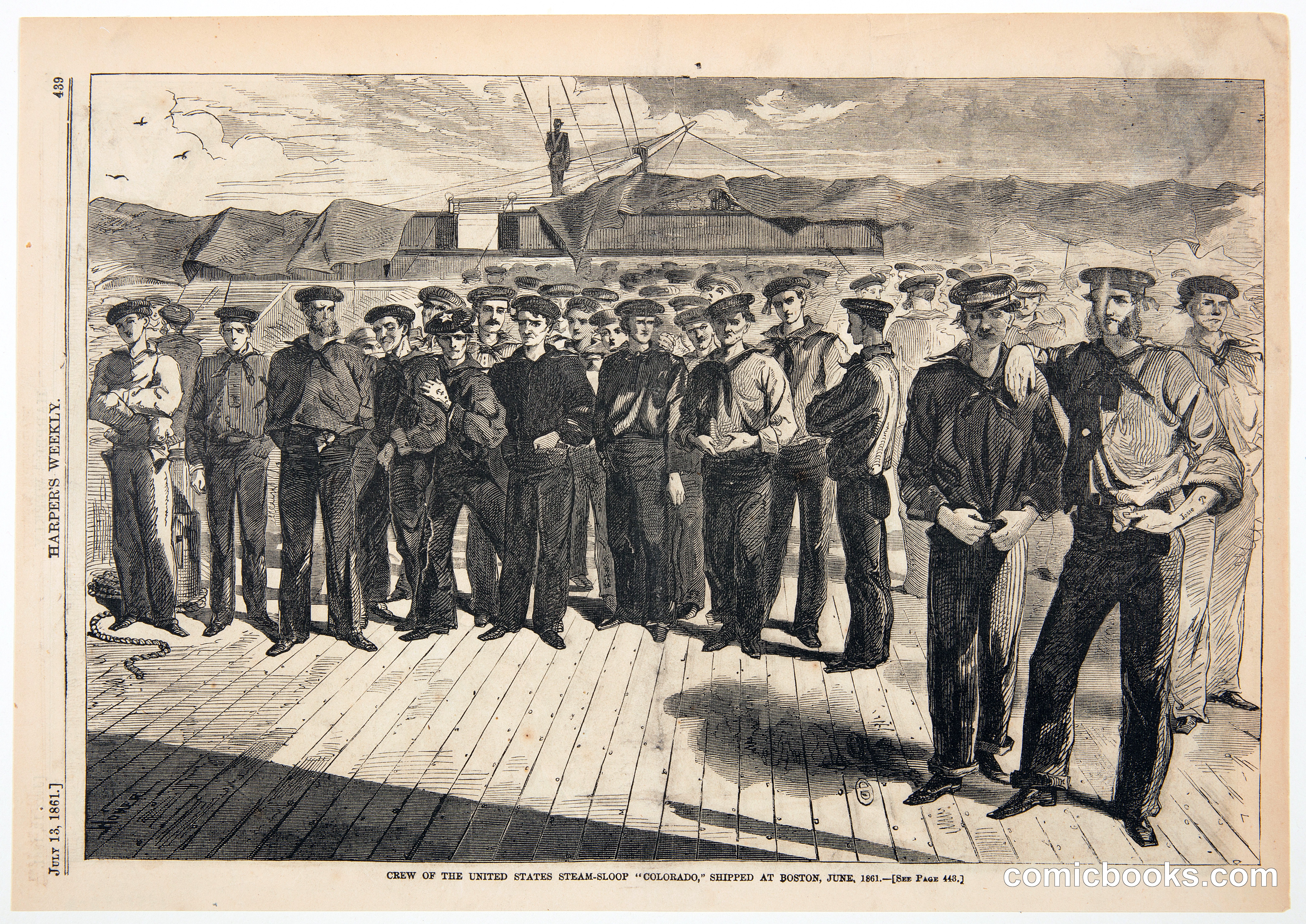 Crew of the U.S. Steam-sloop "Colorado," Shipped at Boston, June 1861
