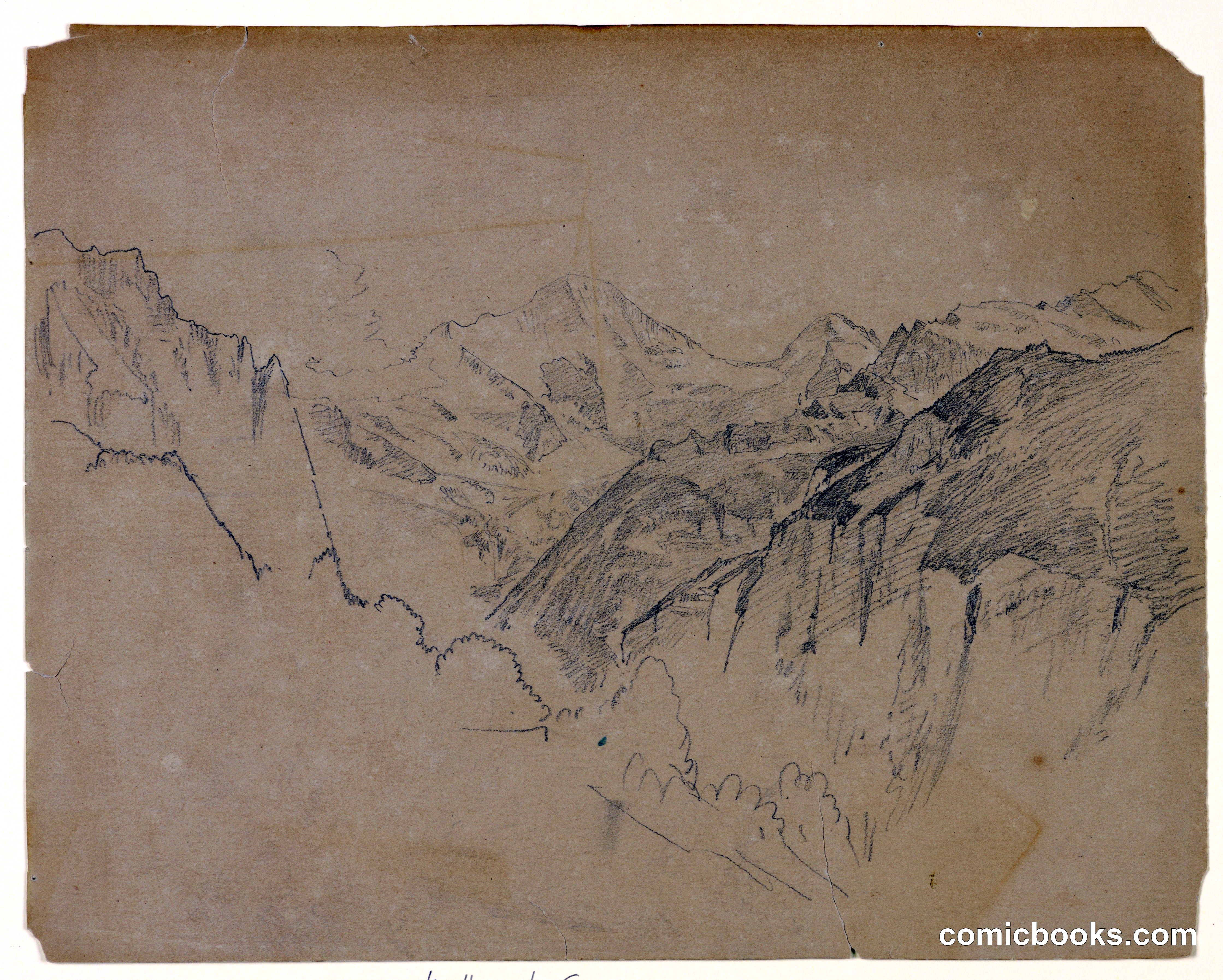 Study of landscape, Lauterbrunnen, Switzerland