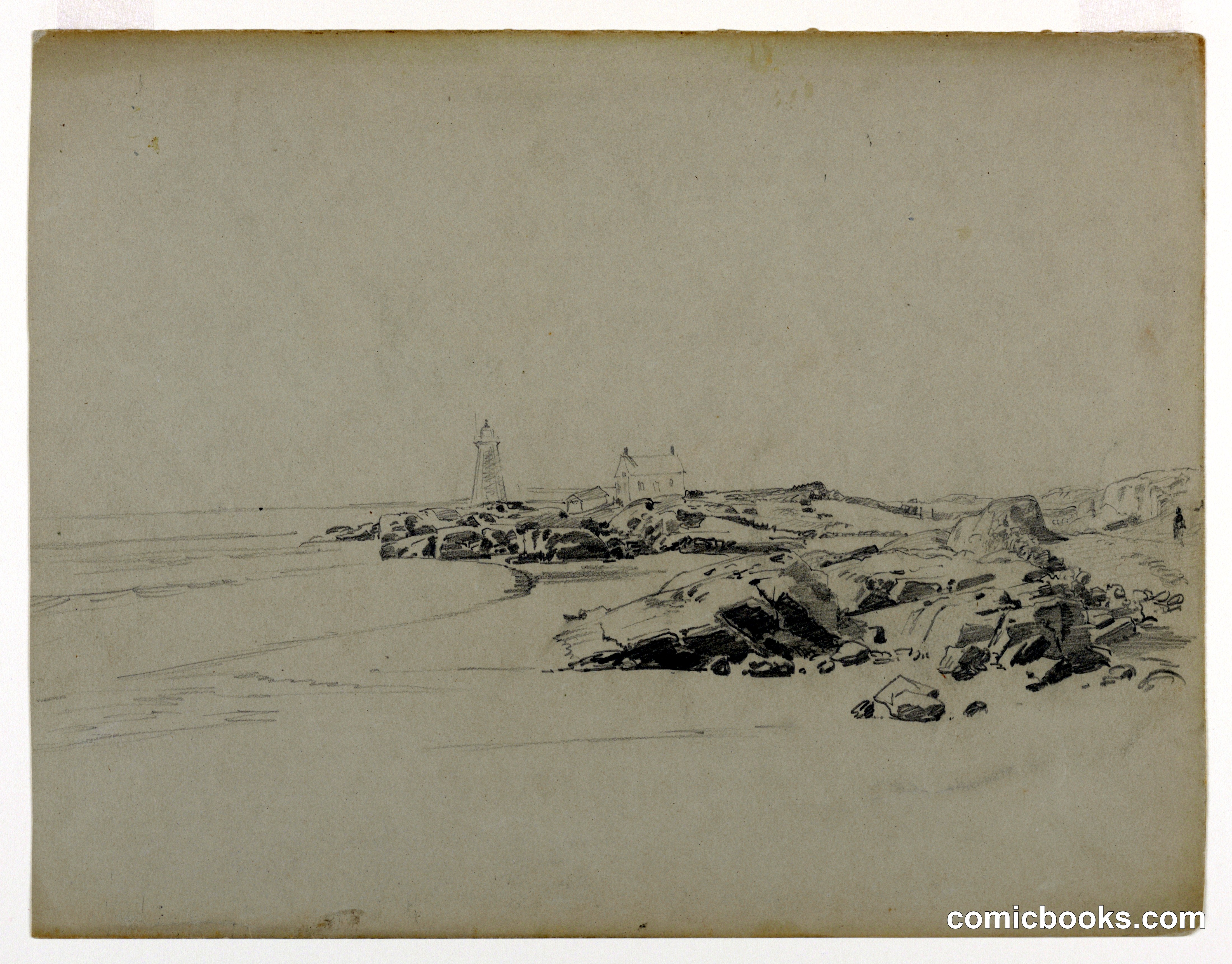 Study of seashore, Point Judith, RI