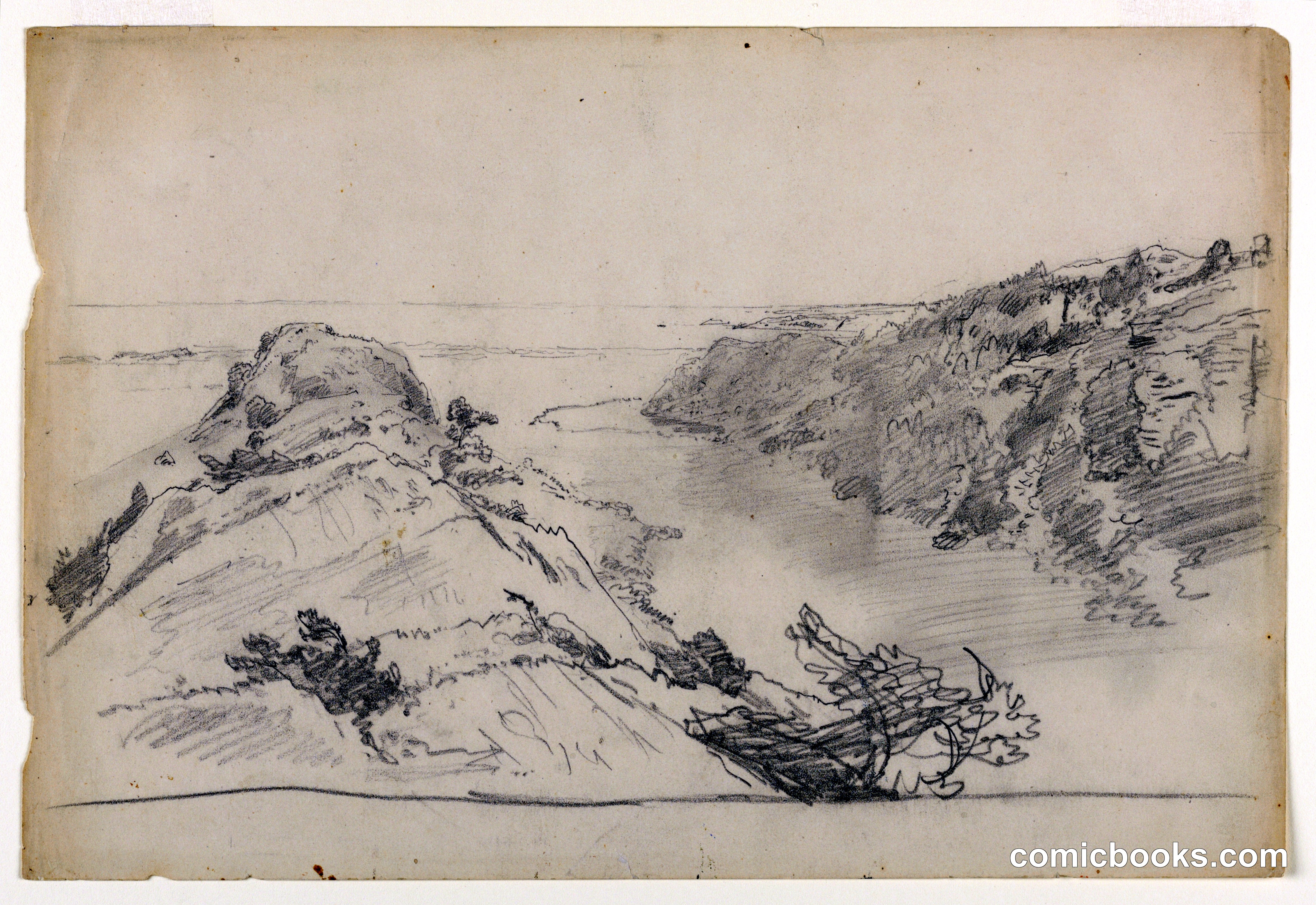 Study for 'From Paradise to Purgatory, Newport'