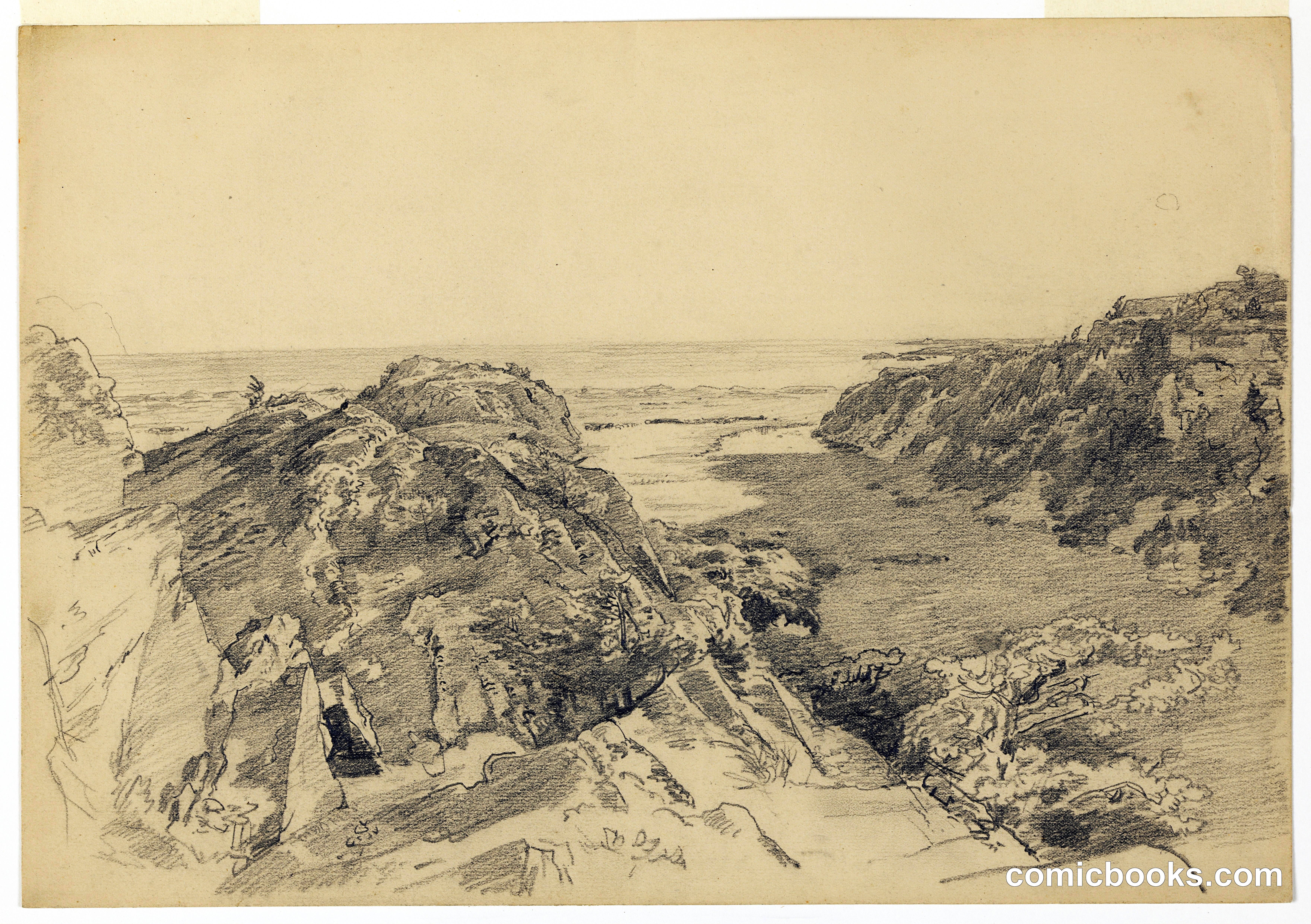 Study for 'From Paradise to Purgatory, Newport'