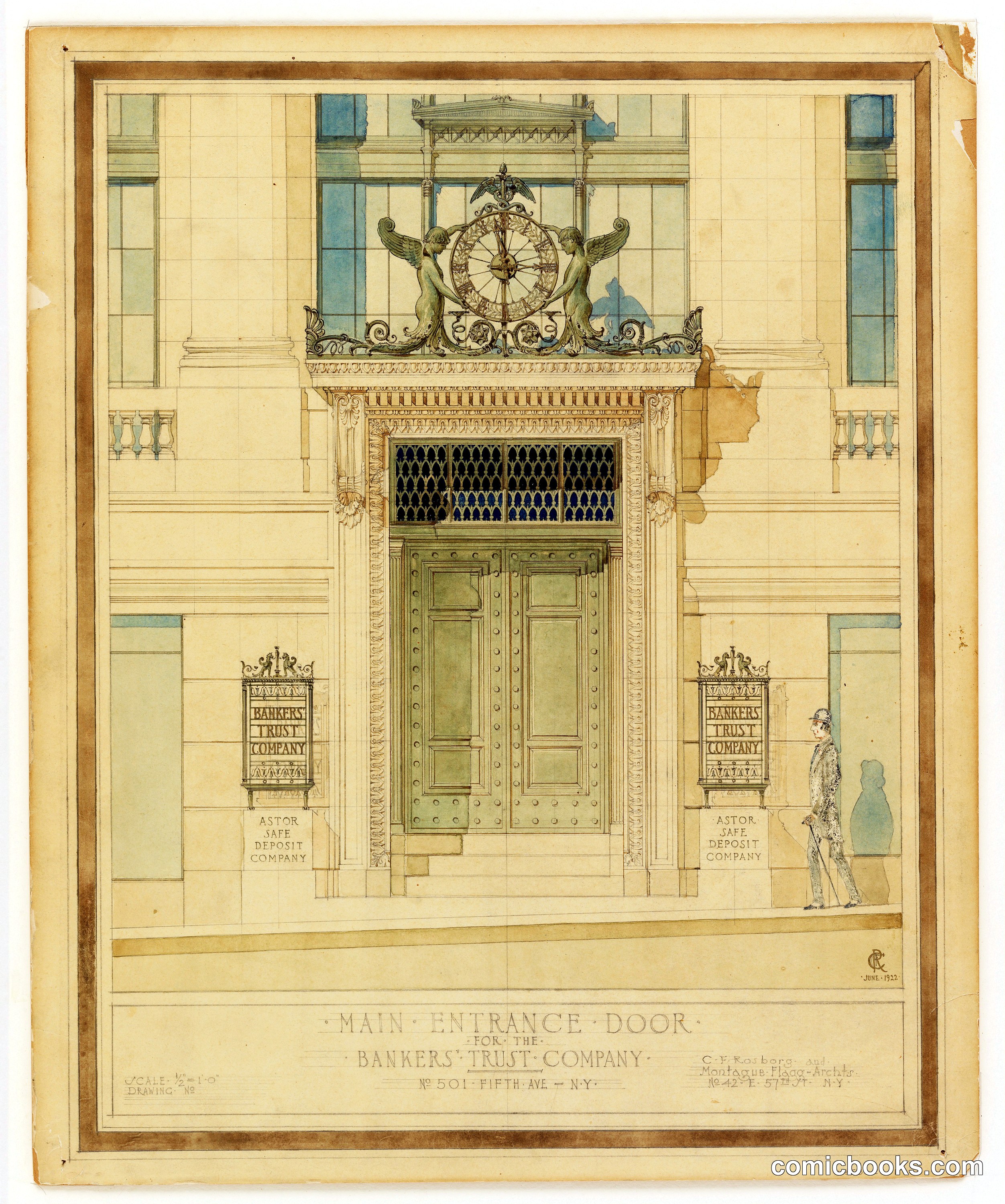 Main Entrance Door for Bankers' Trust Company