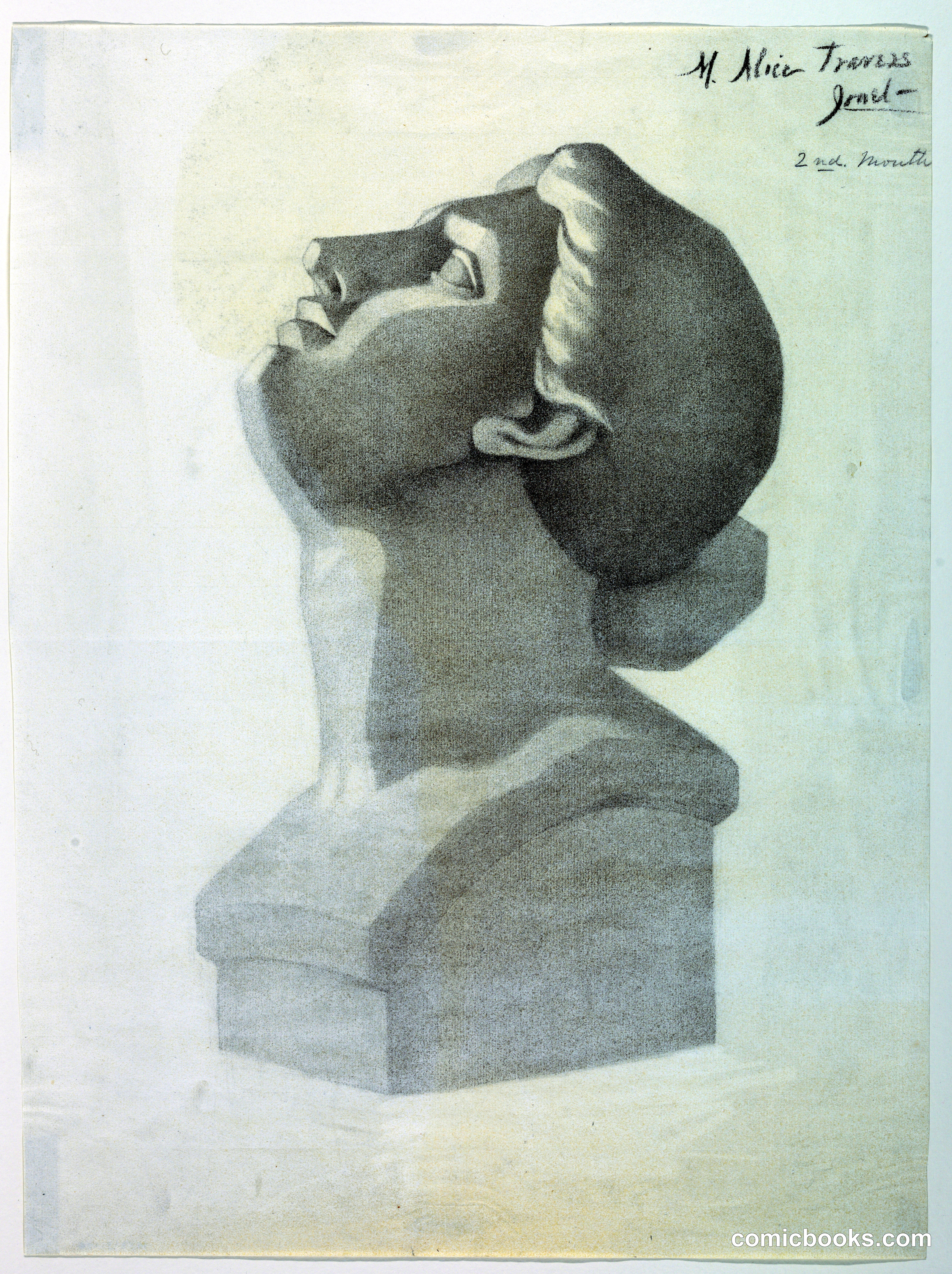 Head Study by M. Alice Travers