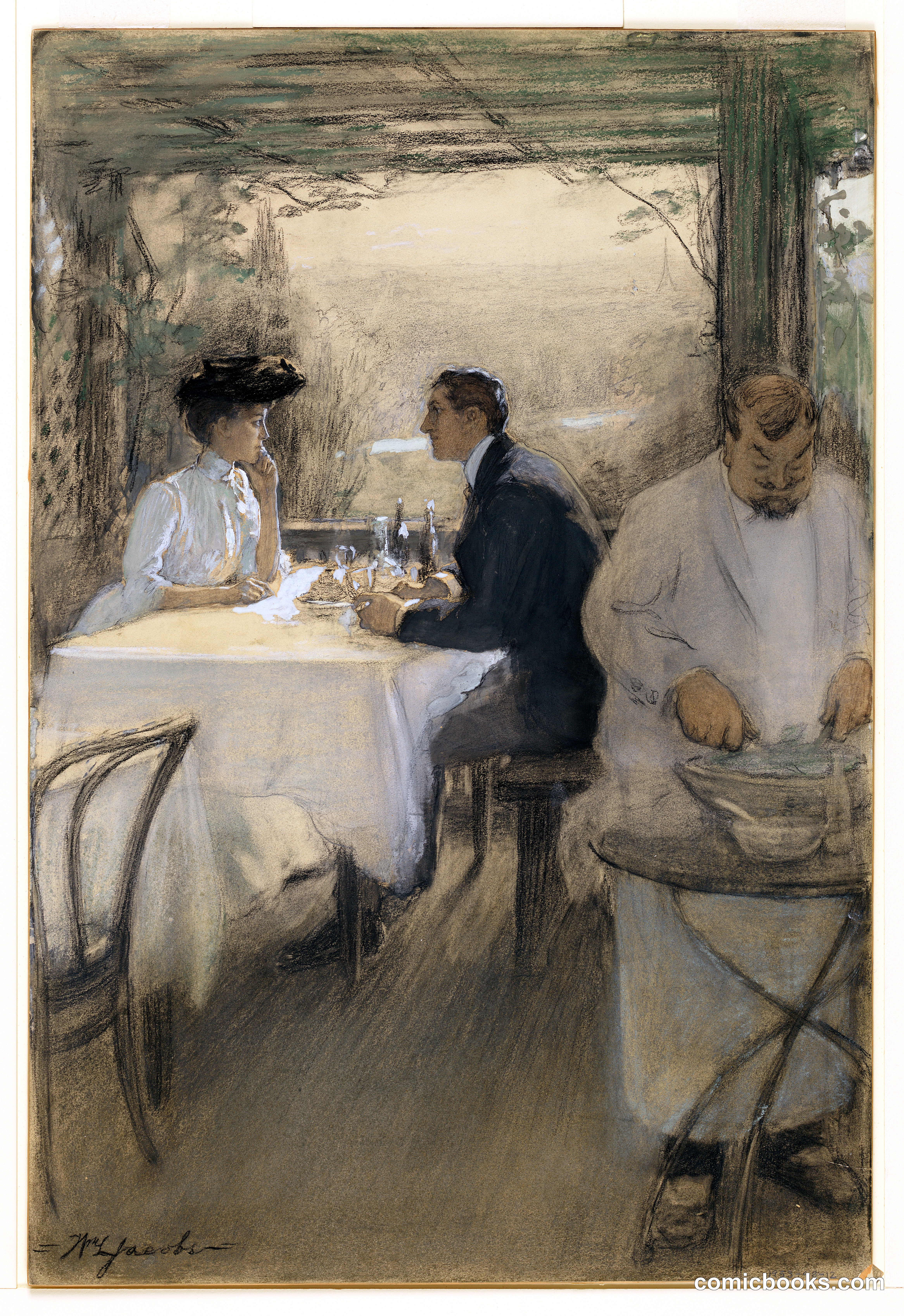 Among the Arbors at Père Lapin's a Table Had Been Set for Them