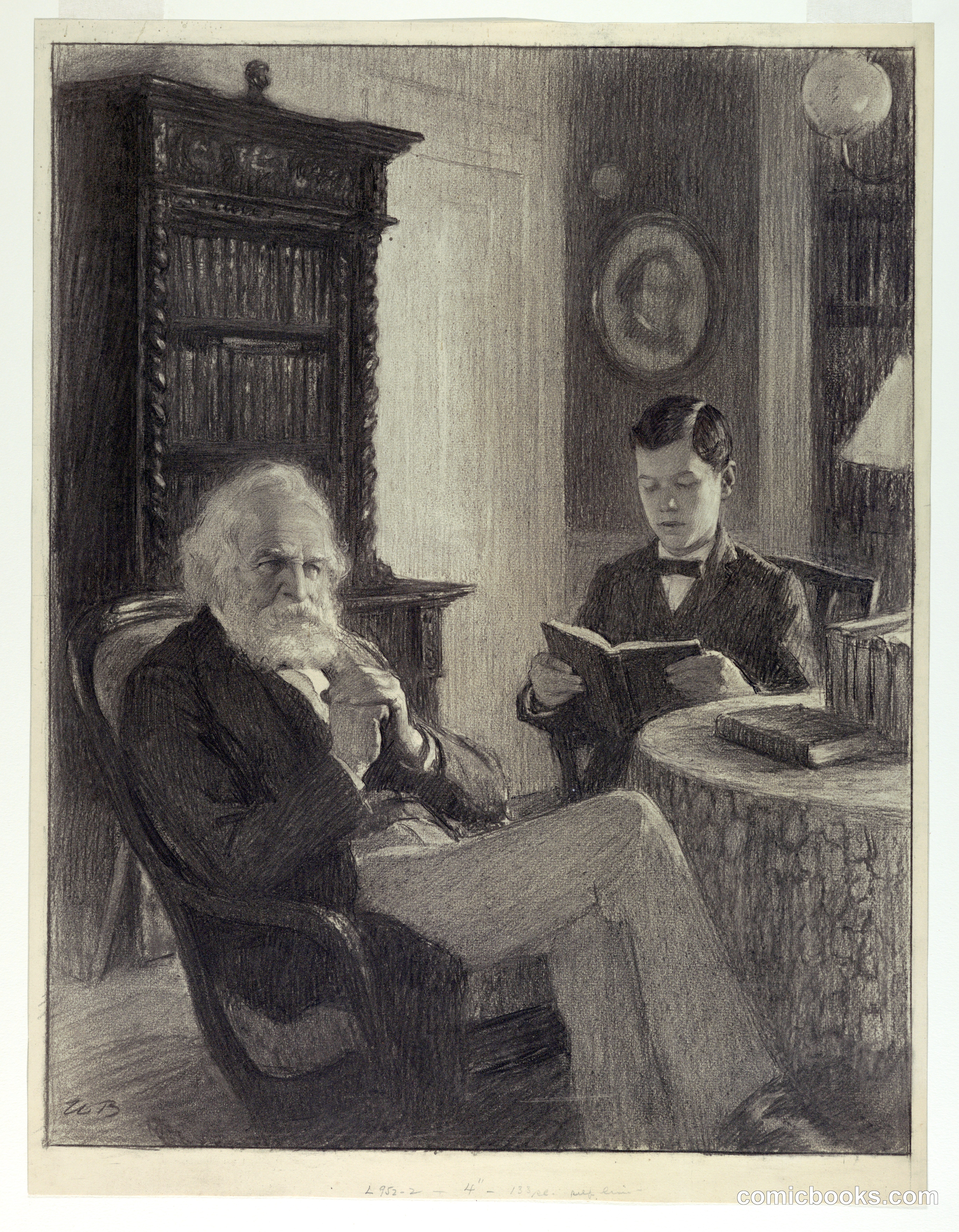 Longfellow in His Study