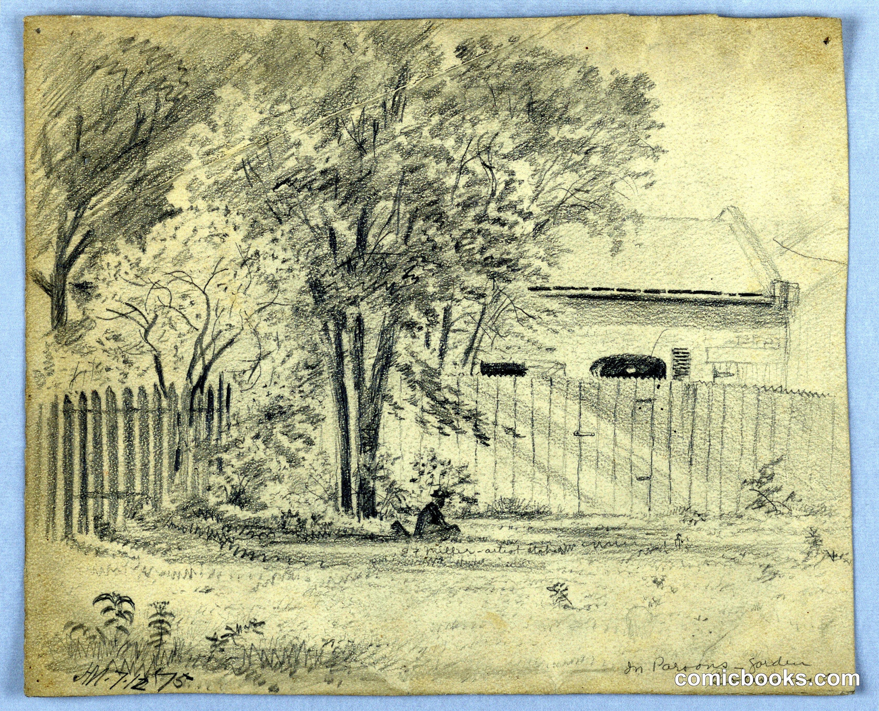 E. F. Miller in Parson's Garden, Columbus, Ohio