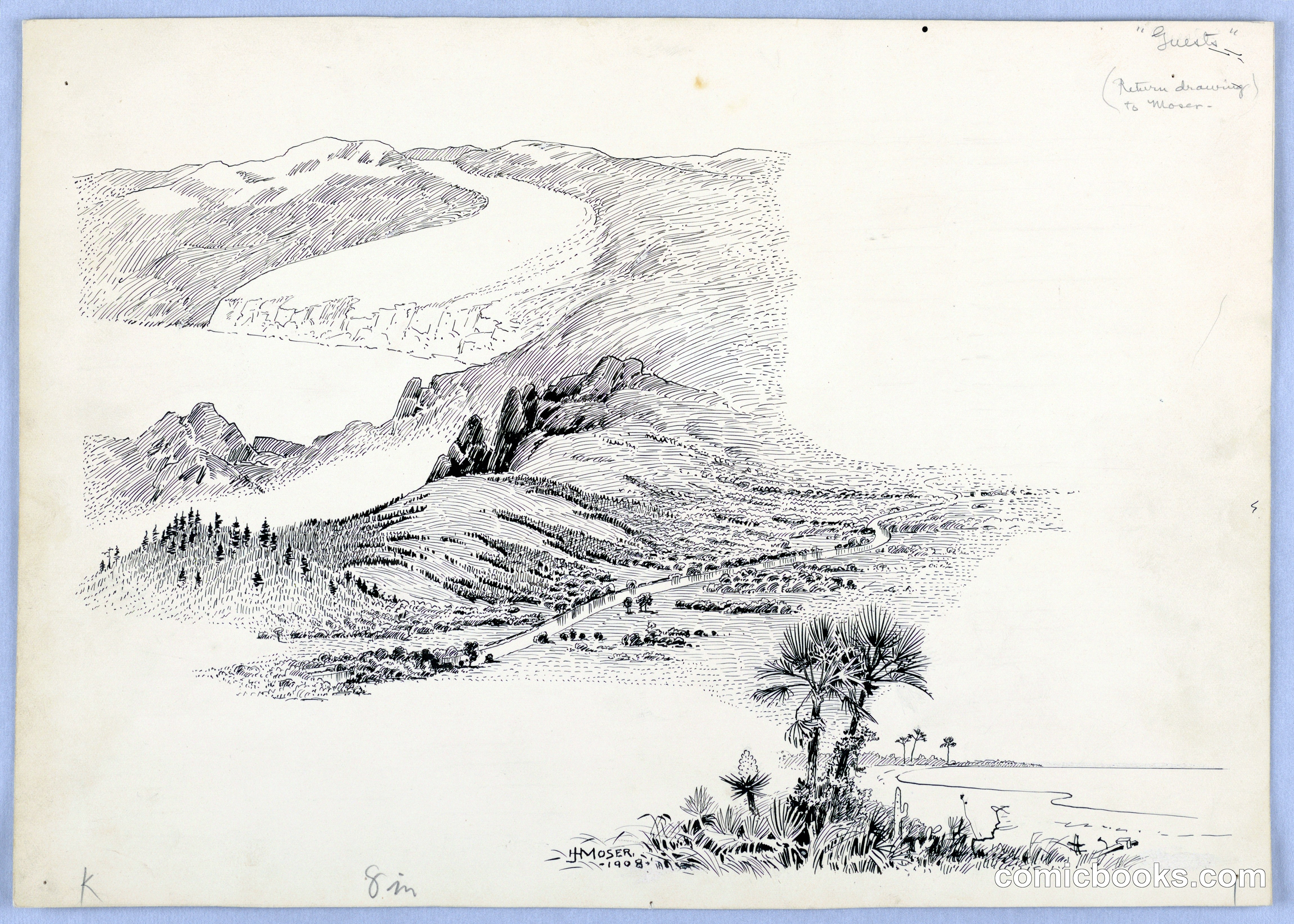 Three Landscapes, Design for Washington Board of Trade Dinner